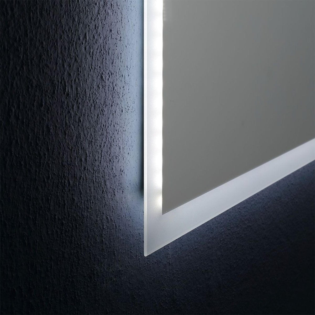 Specchio con cornice led "Bend" rettangolare reversibile cm 80x60 - MondoViro