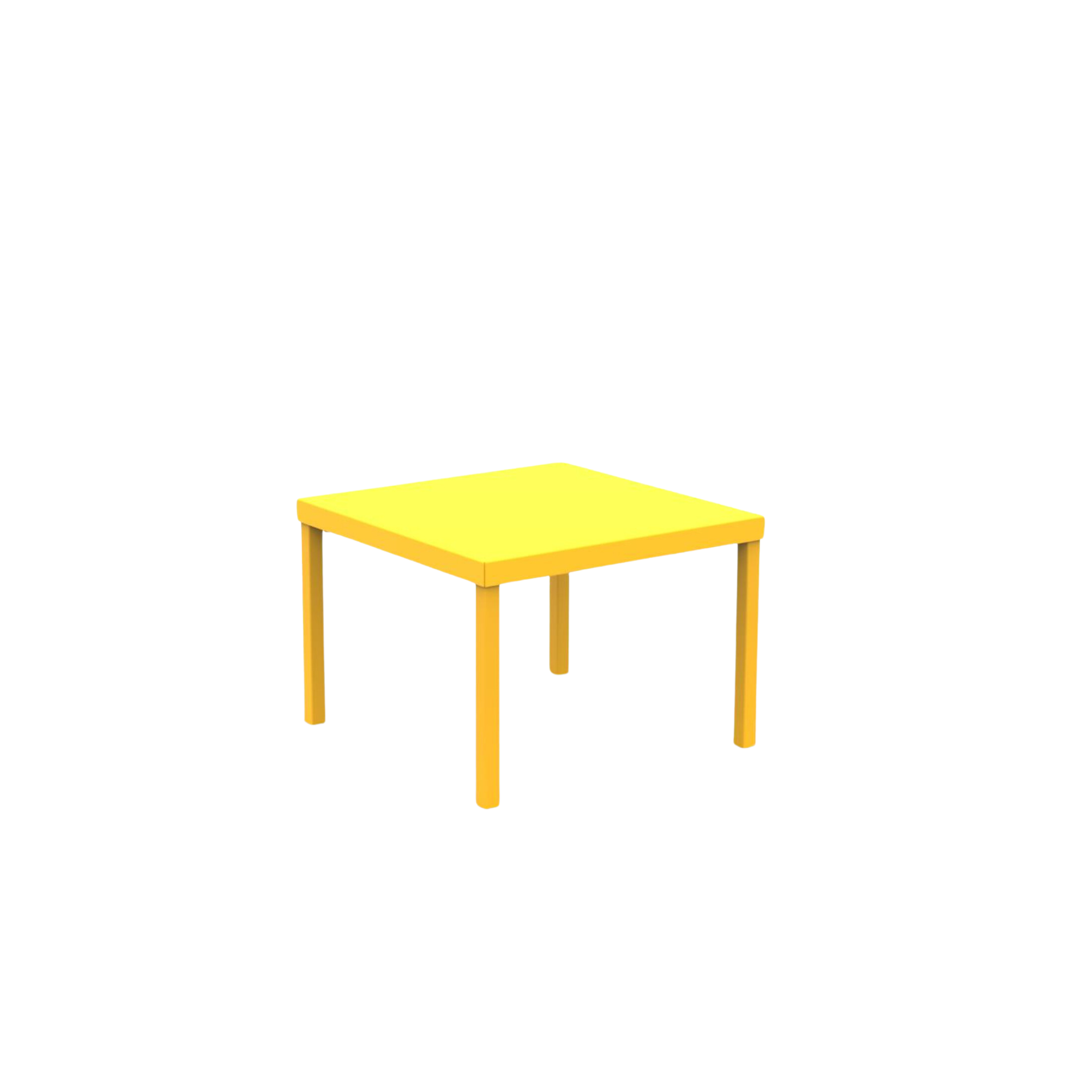 Tavolo basso quadrato in metallo "Alice3" da giardino impilabile cm 40x40 38,5h