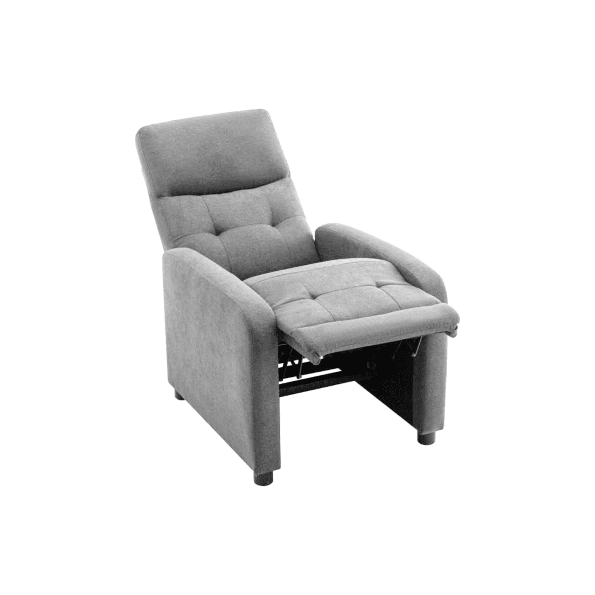Poltrona reclinabile manuale "Rey" in tessuto liner cm 65,5x85,5 102,5h - MondoViro
