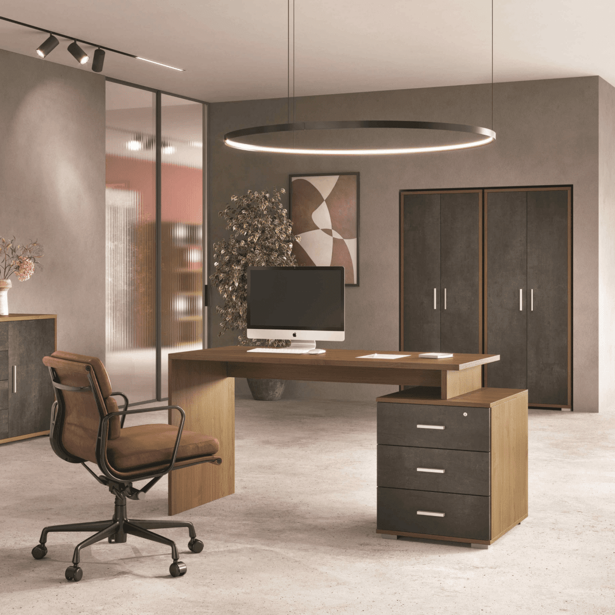 Mobile scarpiera 2 ante "Organized3" 4 ripiani cm 71x41 182h - MondoViro