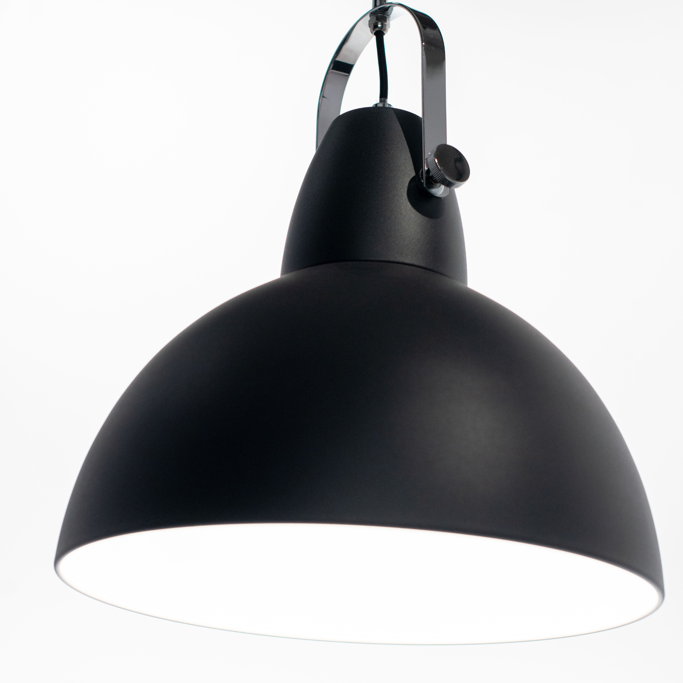 Lampada a sospensione in metallo verniciato "Cage" cavo regolabile cm 38x38 33h