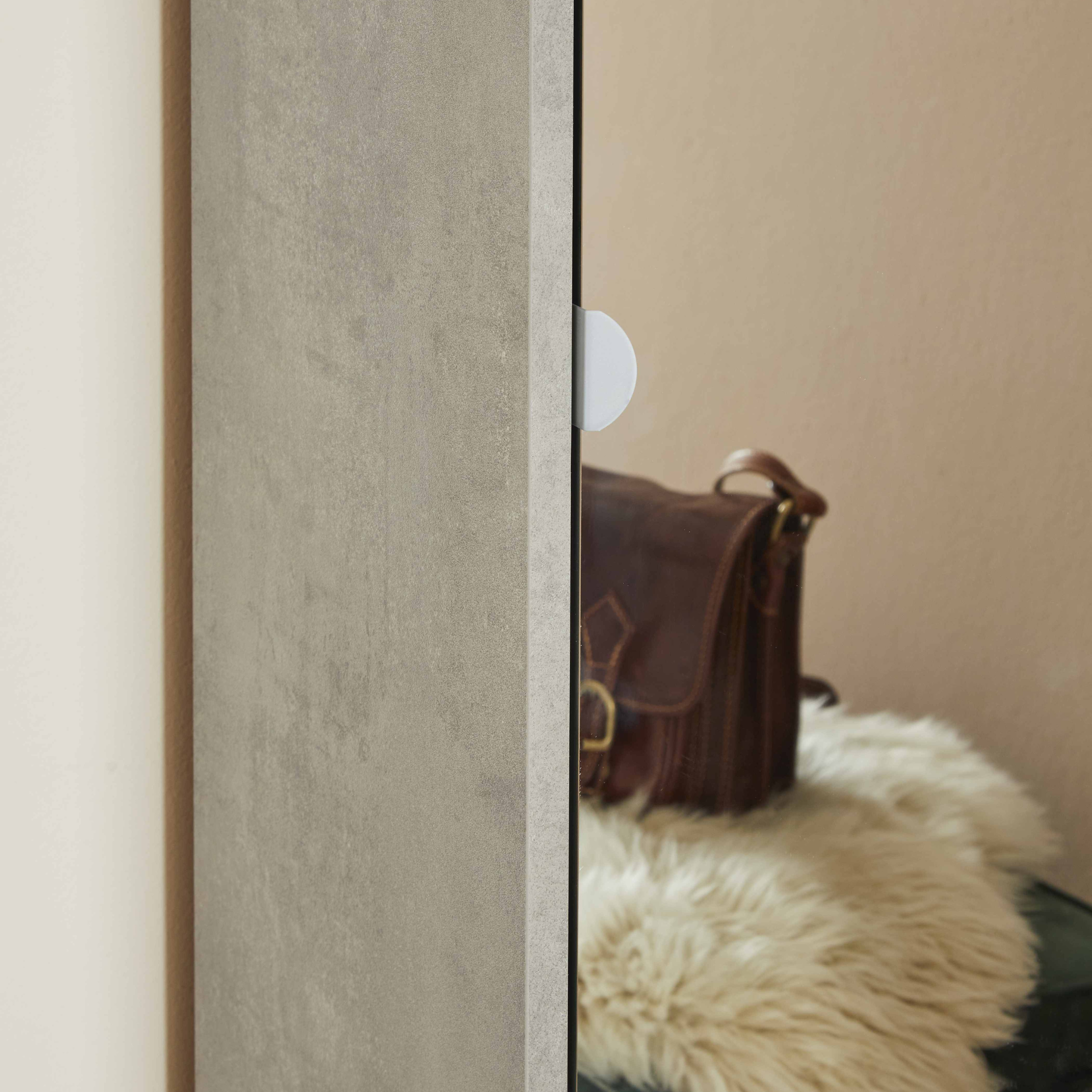 Colonna 1 anta a specchio "Mirror1" mobile in legno cm 43x29 190h