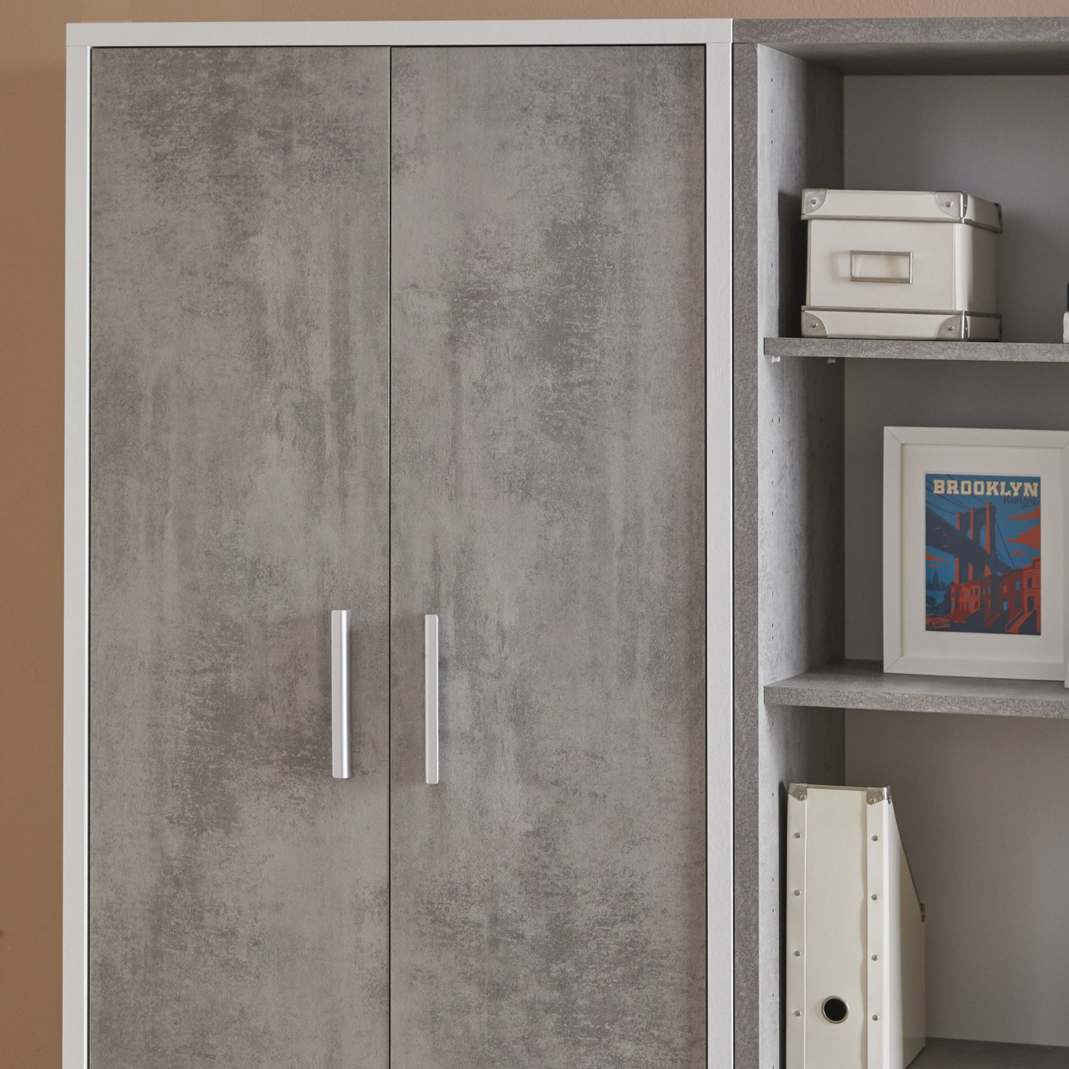 Mobile scarpiera 2 ante "Organized2" 4 ripiani cm 71x41 199h