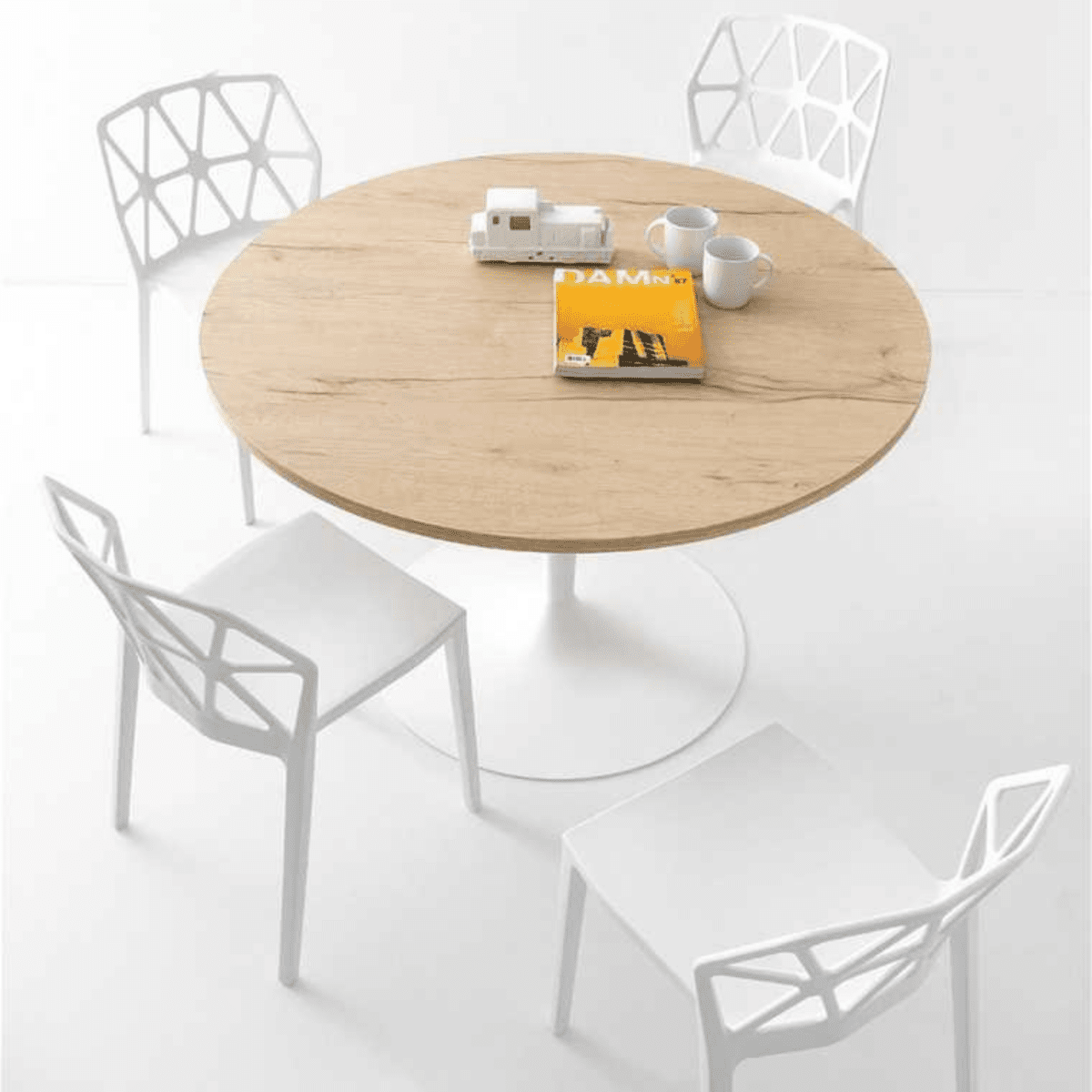 Set di sedie moderne da soggiorno "Alchemia" in polipropilene cm 49,5x51 79h - MondoViro