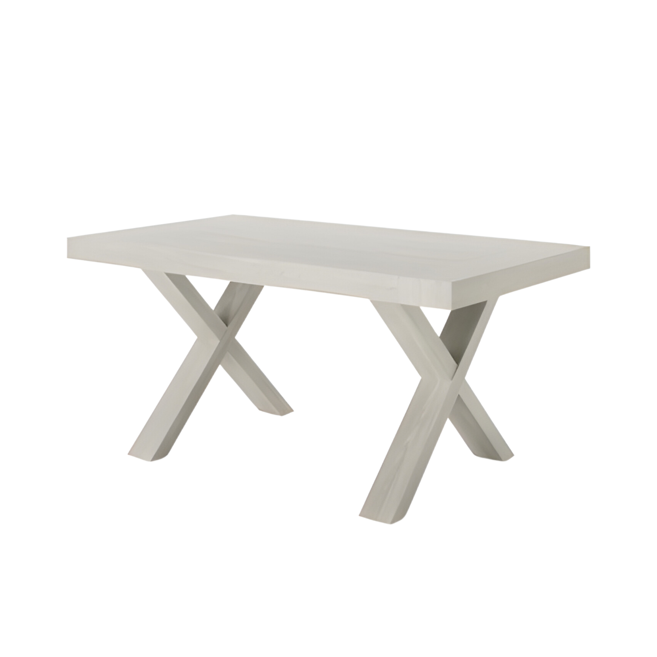 Tavolo allungabile da pranzo "Barton" con allunghe in laminato effetto legno cm 160/260x90 76h