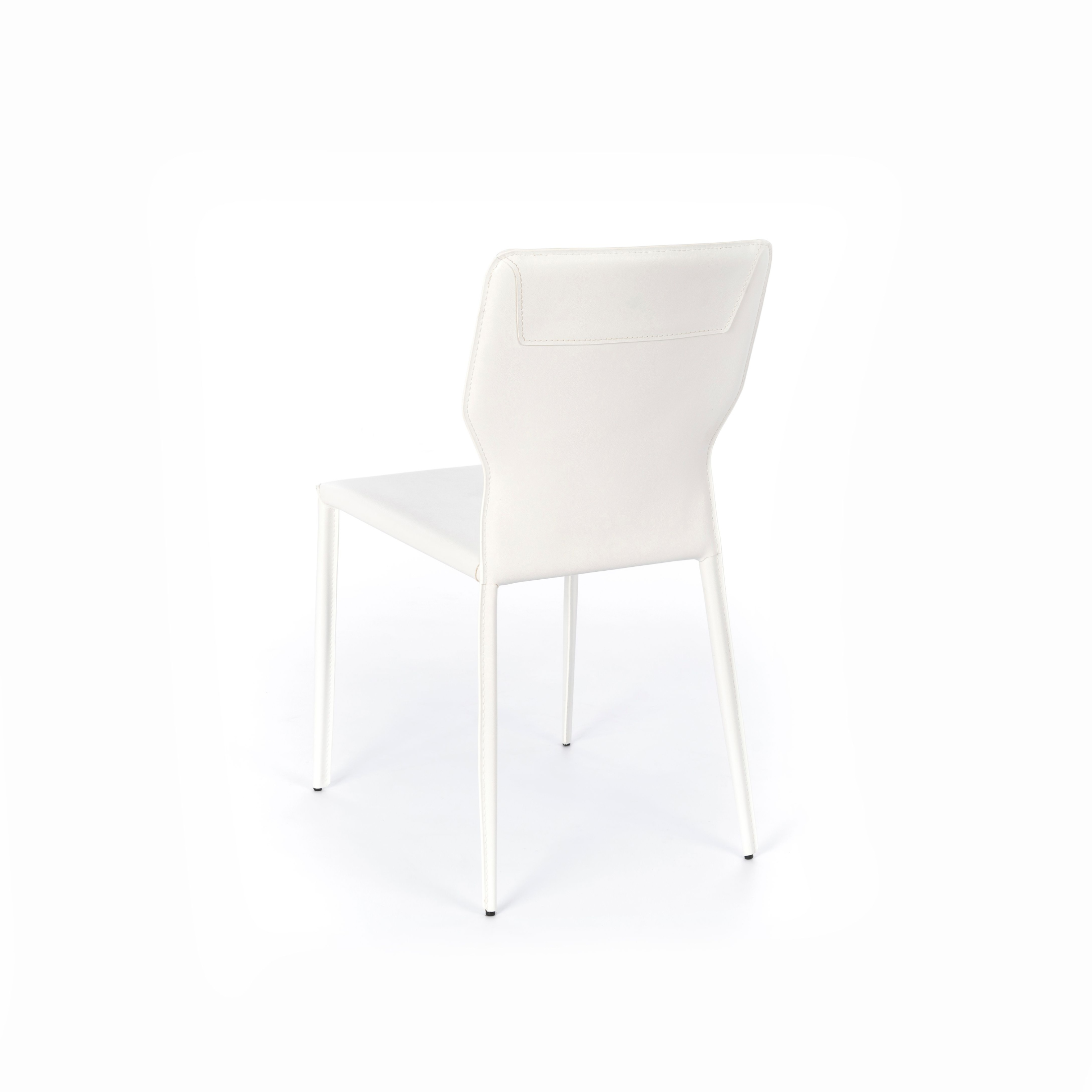 Set di sedie in similcuoio "Quito" moderne con gambe in metallo cm 44x56 86,5h