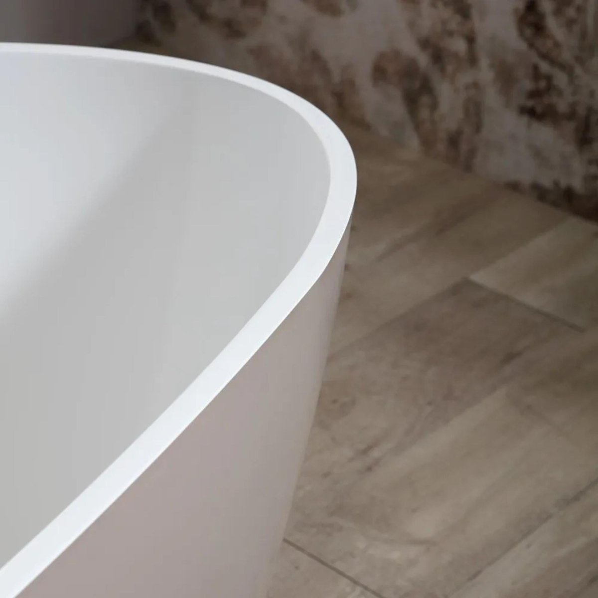 Vasca da bagno freestanding "Roma" in marmo ricomposto cm 156x71 56h - MondoViro
