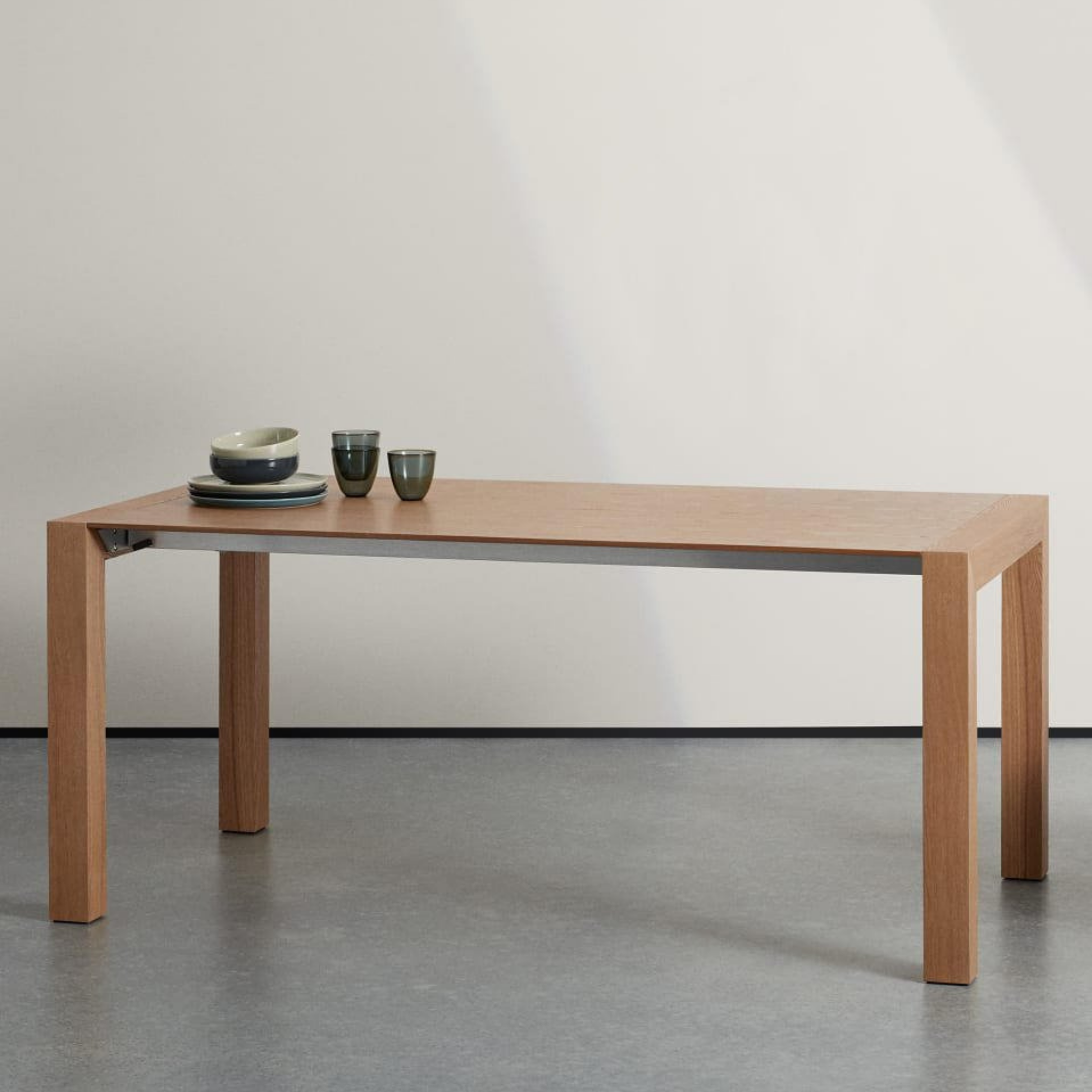 Tavolo allungabile in legno da pranzo "Snooker" 12 posti cm 174/264x90 76h