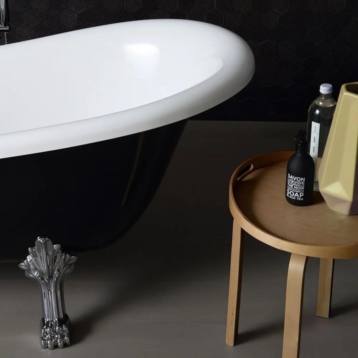 Vasca da bagno classica freestanding "Romanza" in marmo ricomposto cm 168x76 55h - MondoViro