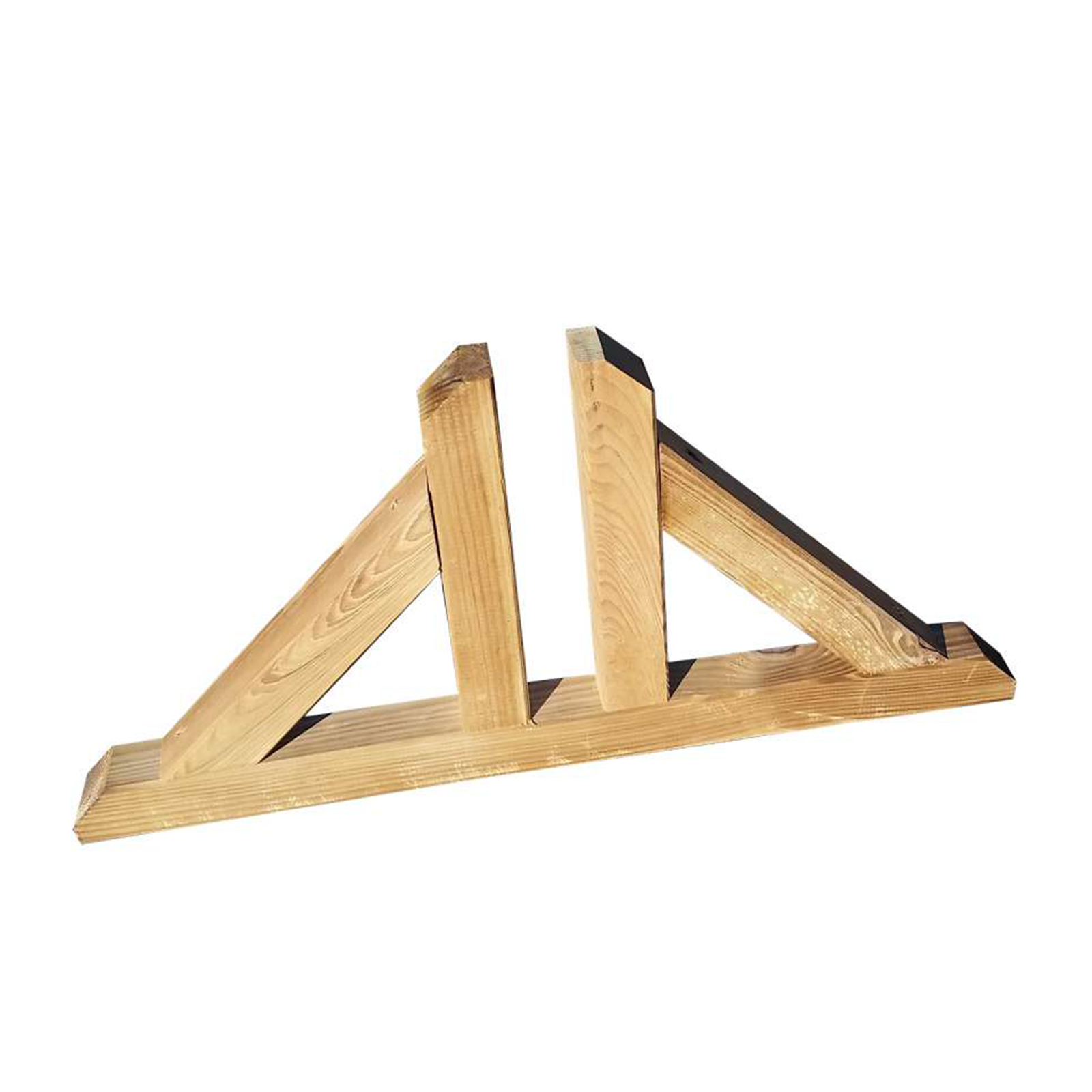 Piedino doppio per pannello grigliato o frangivento in legno impregnato cm 60x4,5 30h