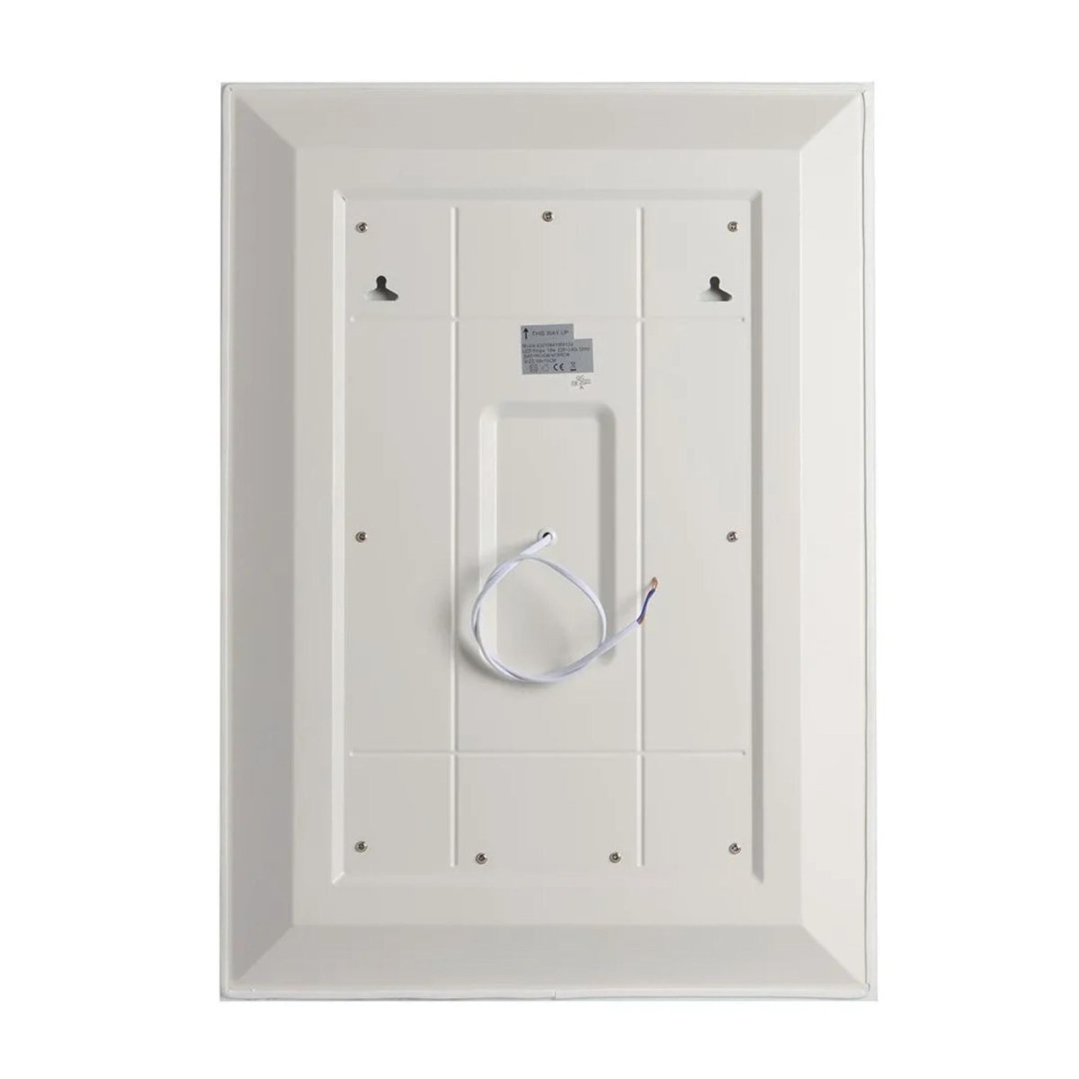 Specchio a led da parete "Mosaic" touch con inserti satinati e colorati - MondoViro