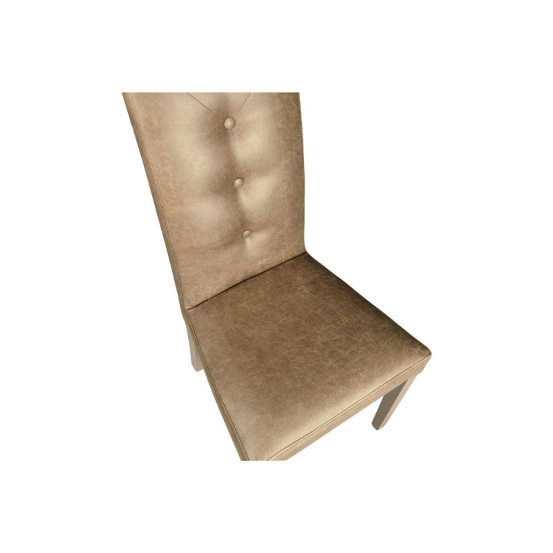 Set di sedie da pranzo "Montecarlo" imbottite in tessuto e gambe in tinta cm 47x46 101h