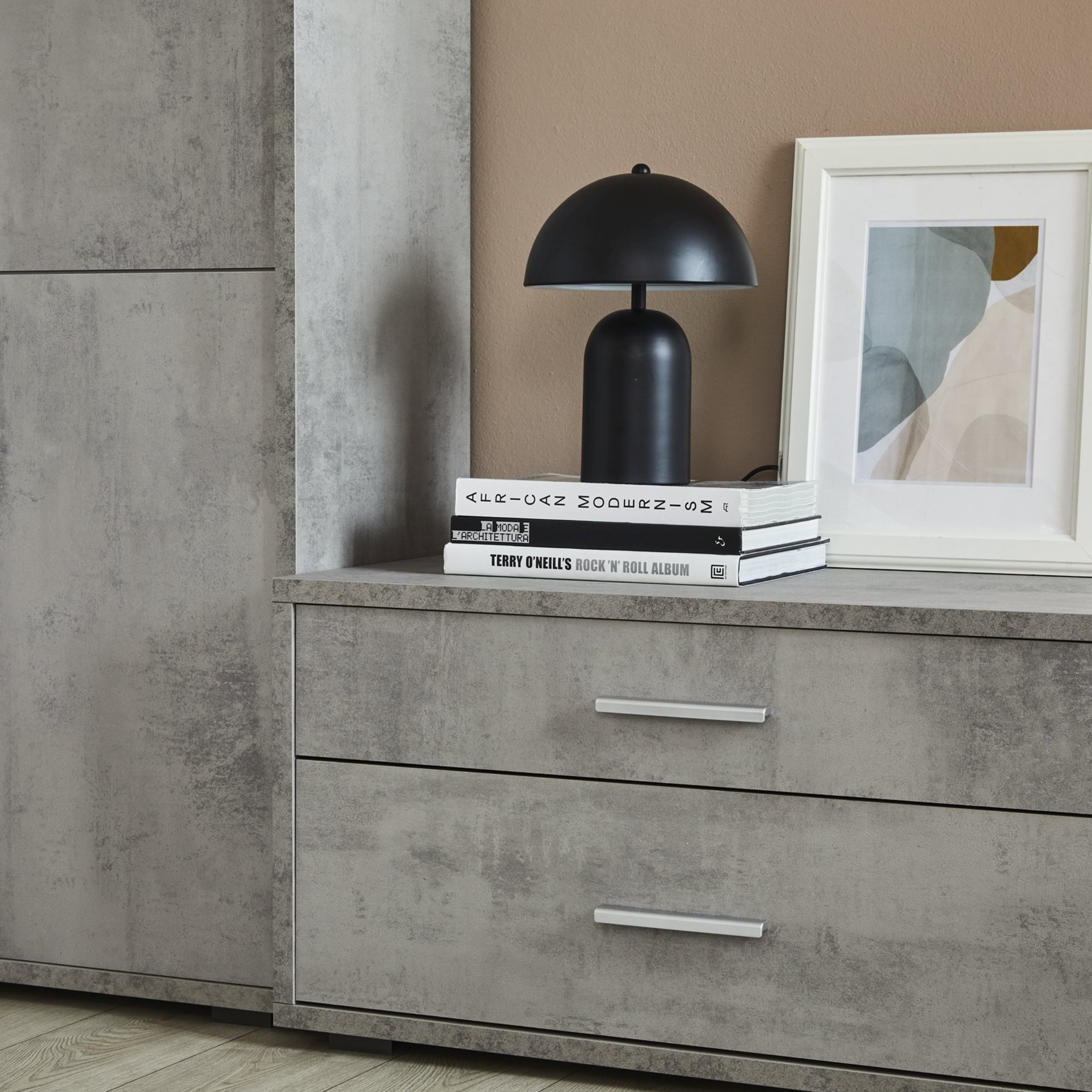 Mobile 4 cassetti in legno "Pedro" moderno da ingresso cm 179x47 50h