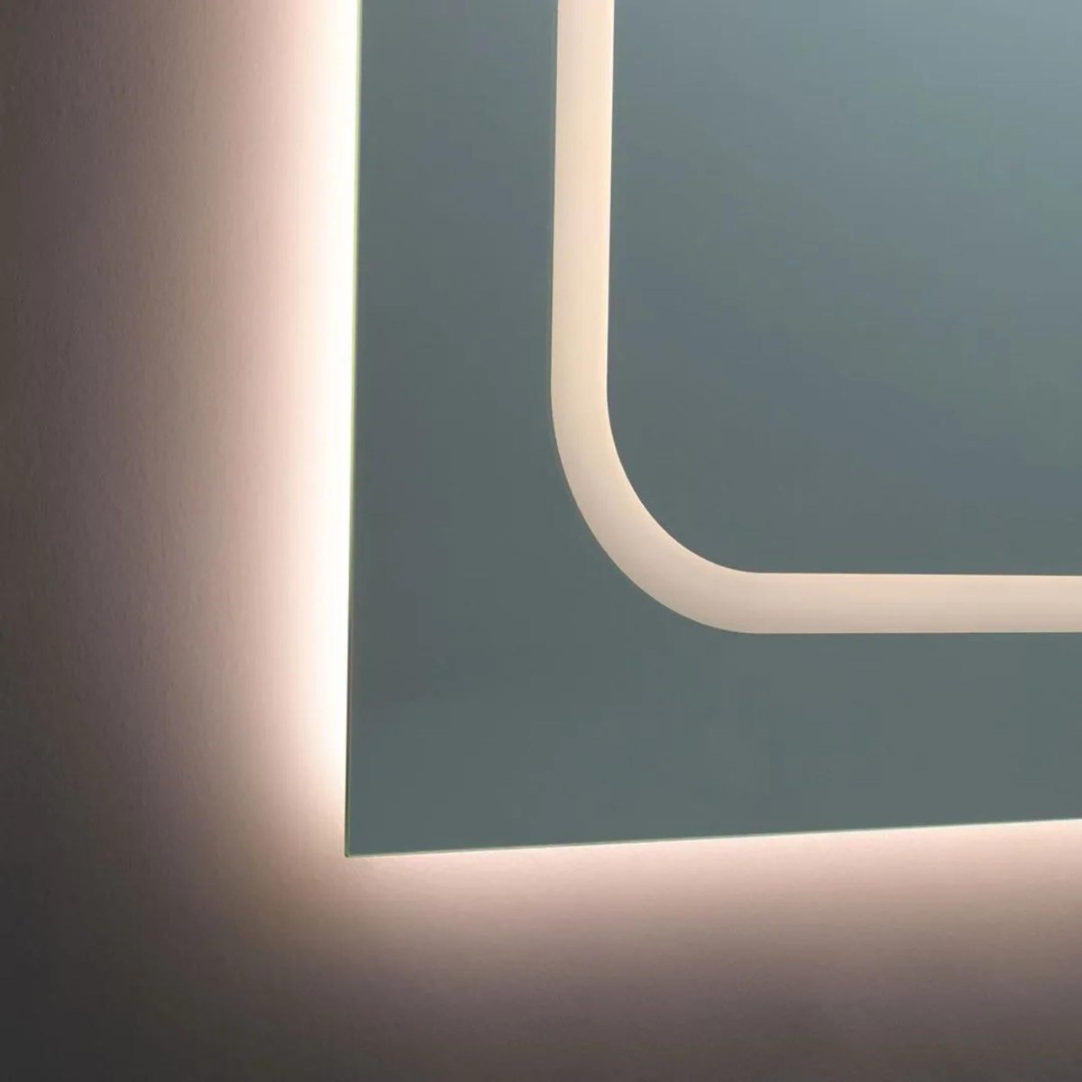 Specchio a led da bagno "Luce" a doppia postazione in alluminio cm 180x80h - MondoViro