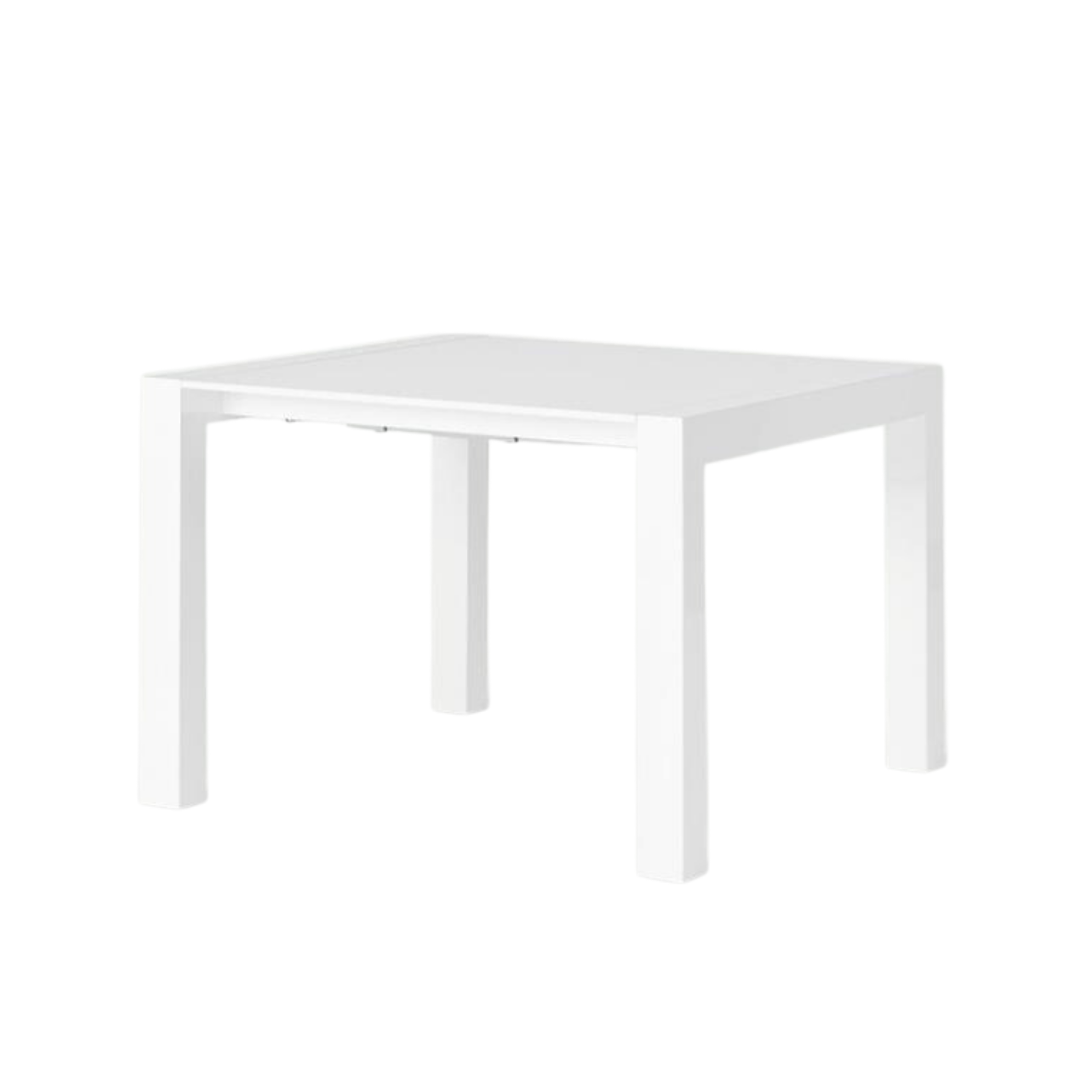 Tavolo allungabile moderno in legno bianco da pranzo "Spike" cm 103/170x90 76h