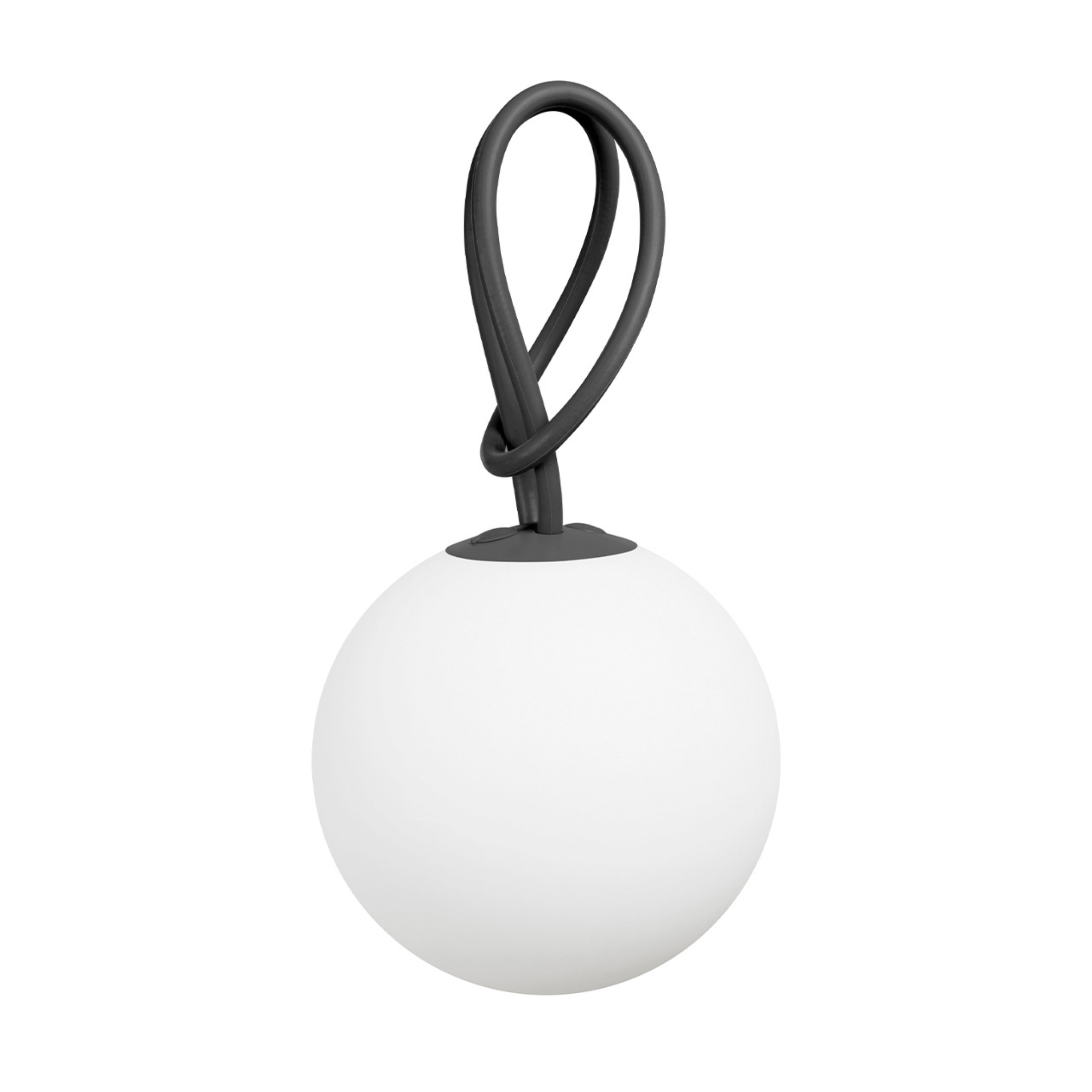 Set di 2 lampade led sospese a batteria "Bolleke" in HDPE con gancio in gomma cm 20x20