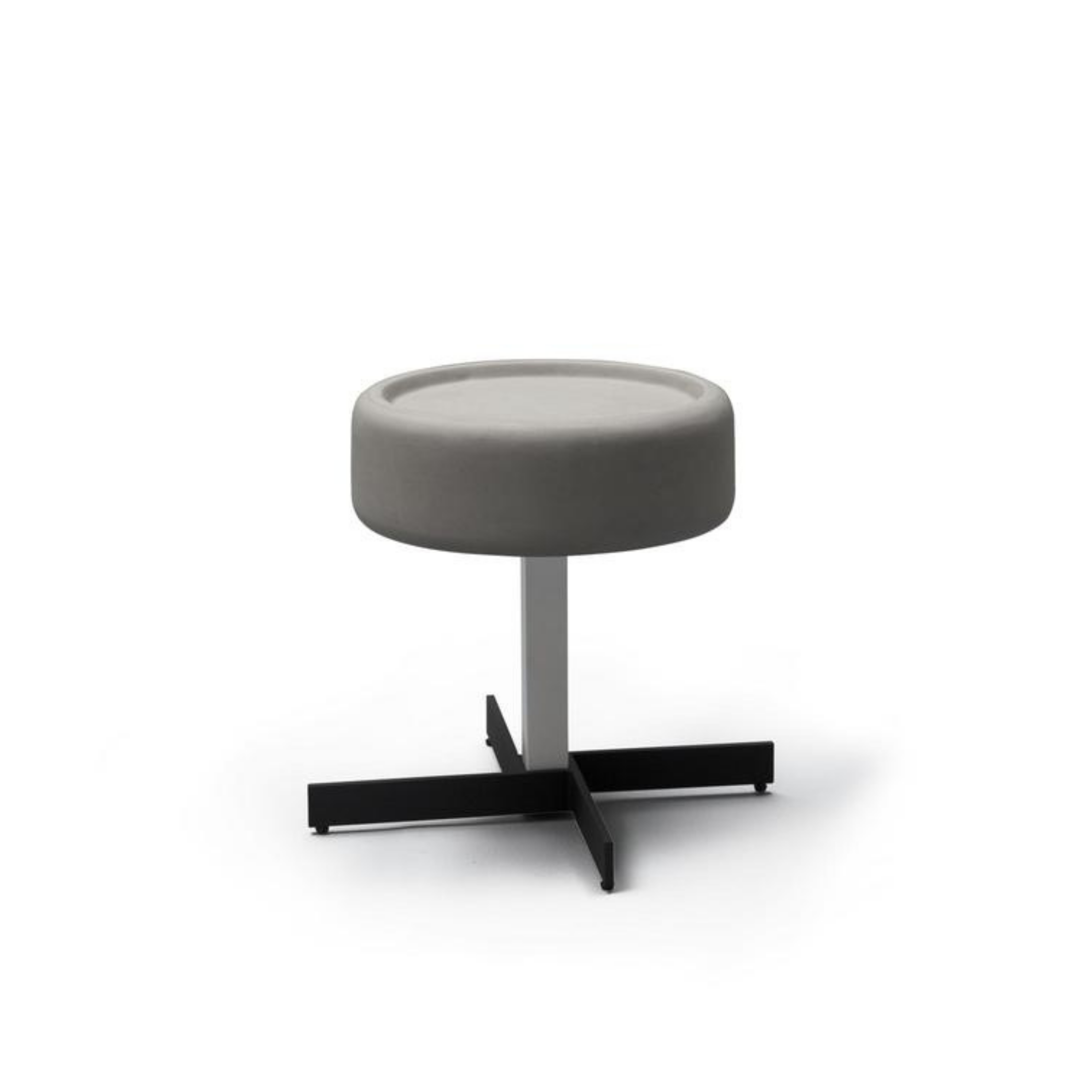 Tavolino basso da salotto "Ivy" top in MDF e gambe in metallo cm 42x42 52h