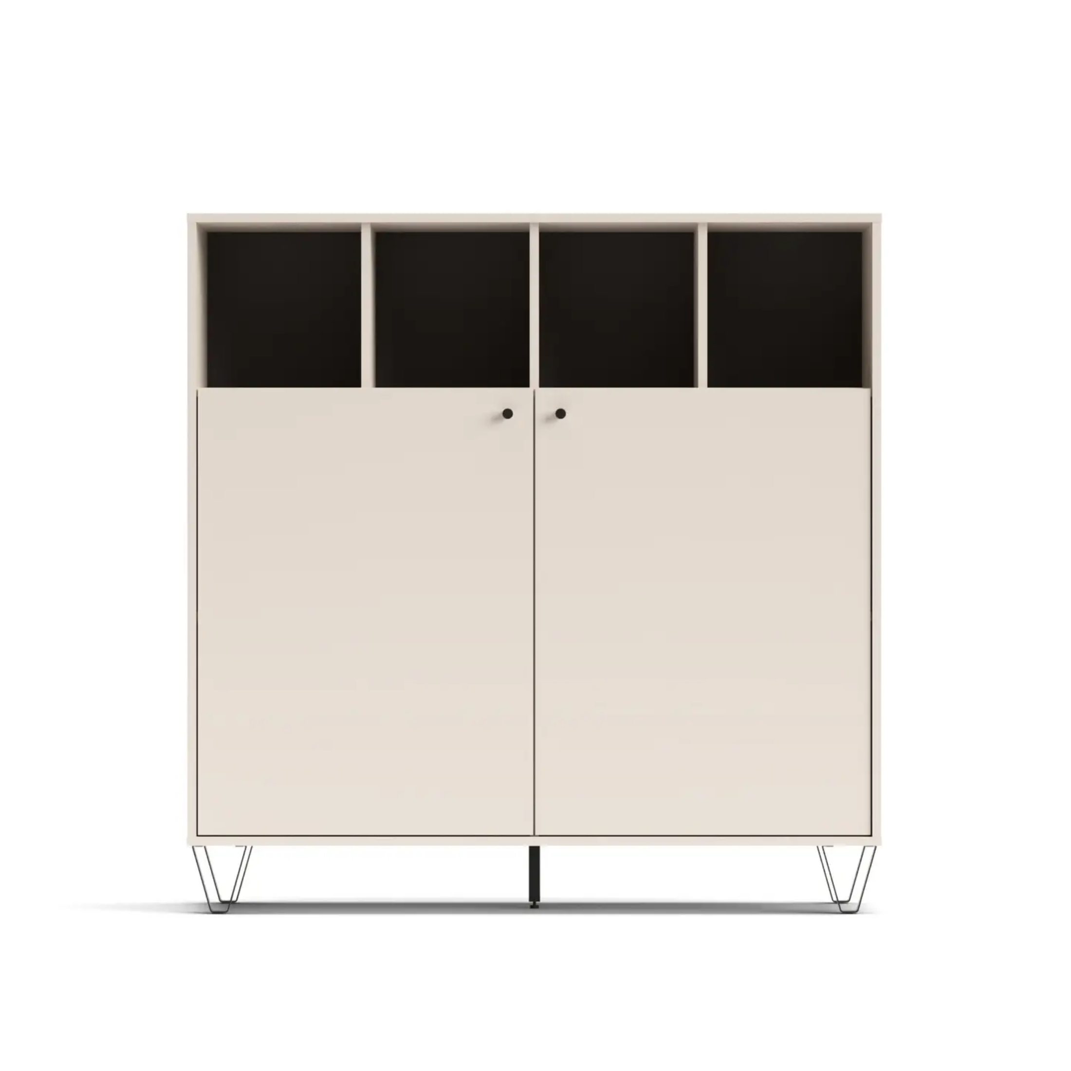 Mobile credenza "Aldo" in legno con piedini rialzati cm 123x40