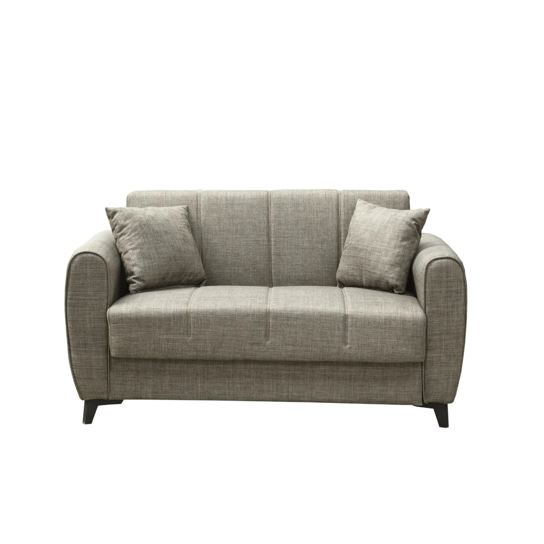 Divano prontoletto "Delia" da soggiorno in tessuto moderno cm 210x78 78h