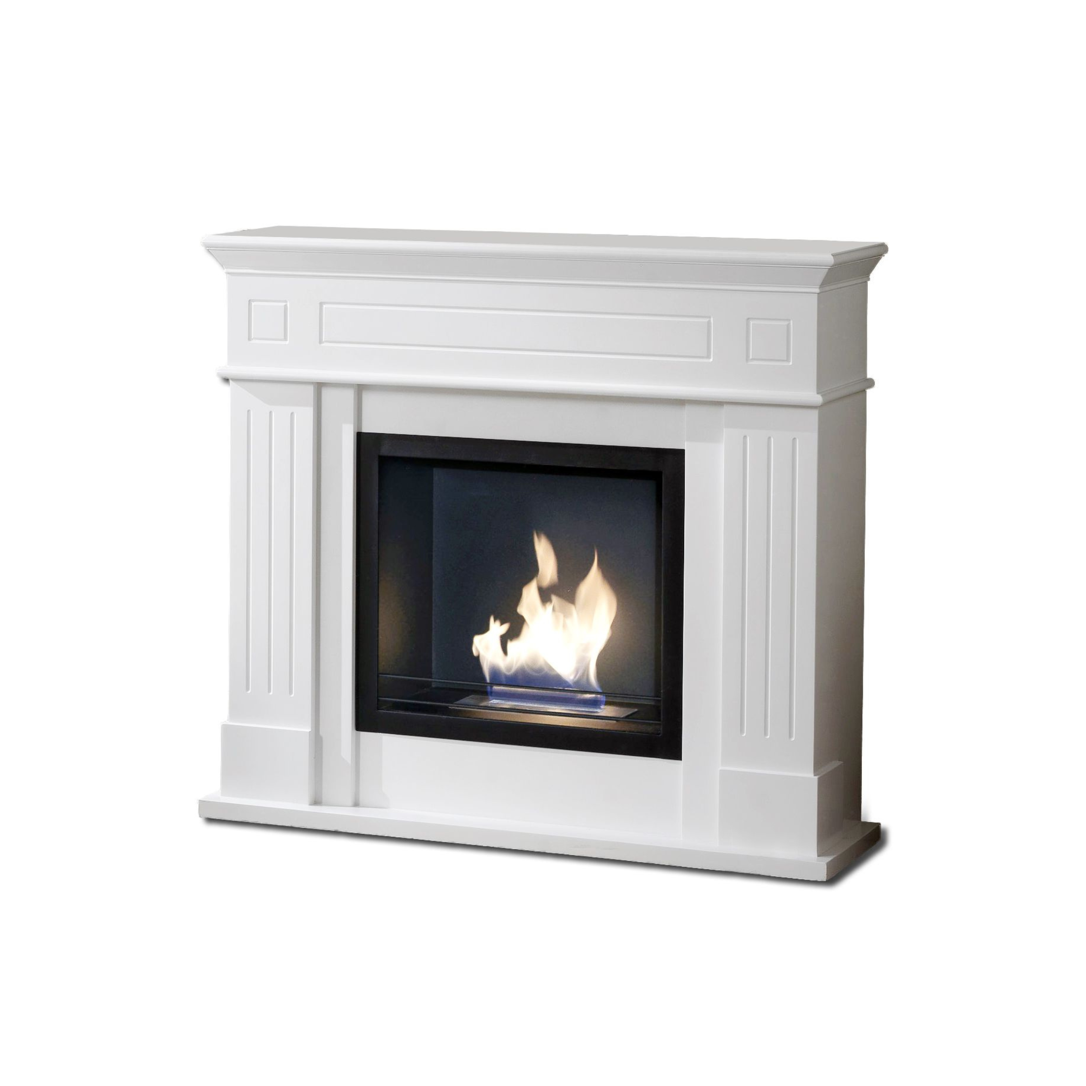 Caminetto bioetanolo "Amelia" da terra in metallo verniciato cm 102x37 110h