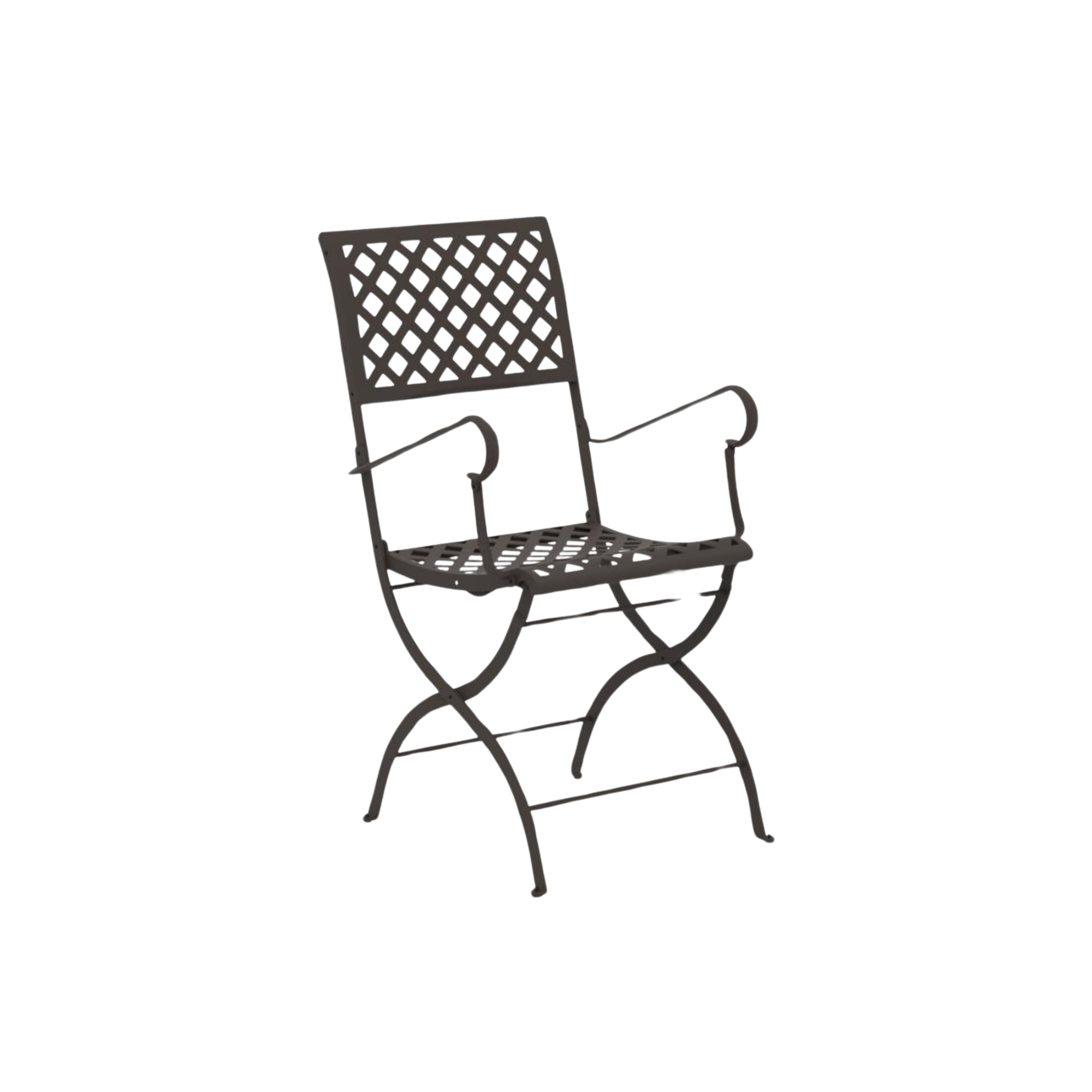 Set di sedie pieghevoli in metallo "Springtime" da giardino cm 52x56 90h