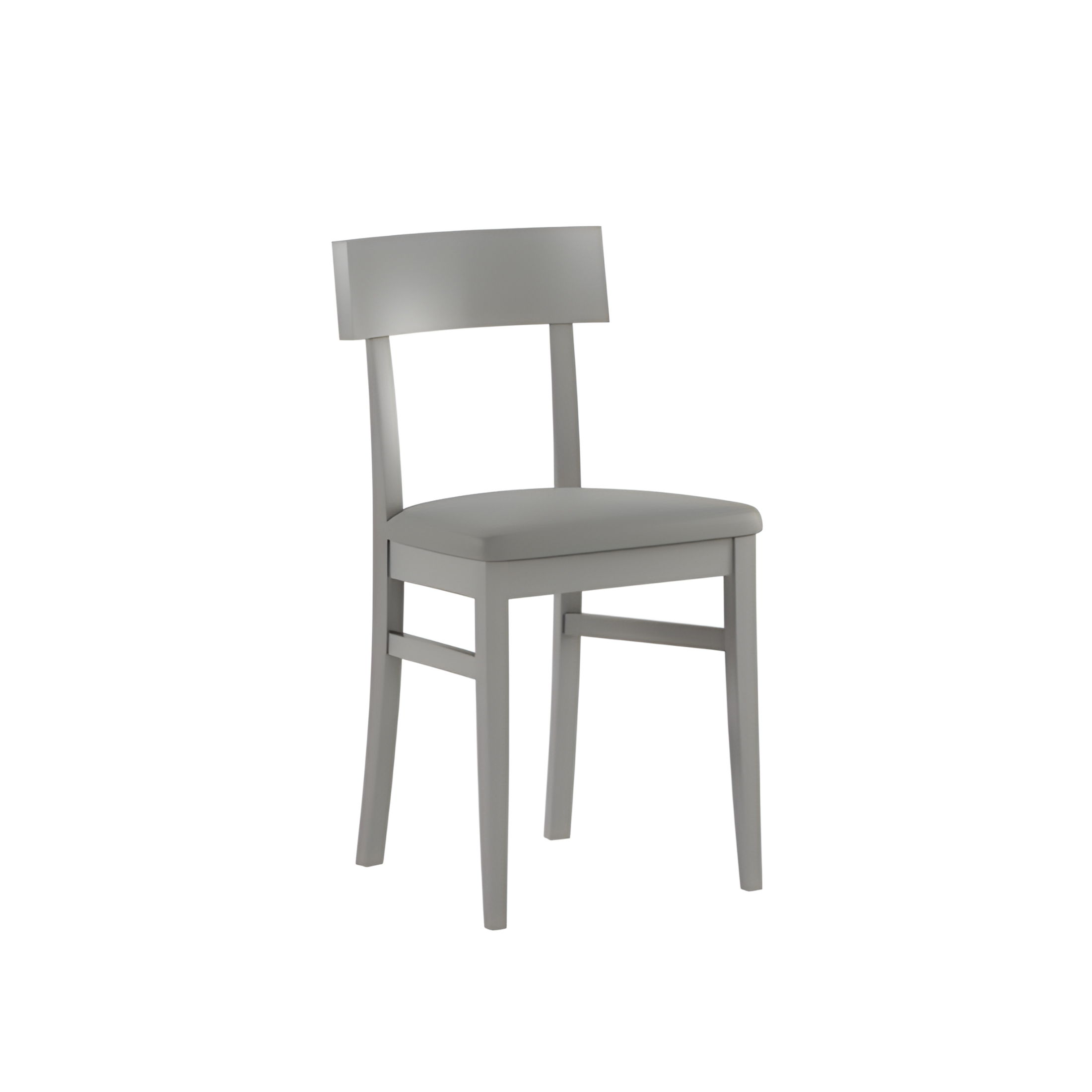 Set di sedie da soggiorno "Siena" in legno laccato imbottite moderne cm 44x45 82h