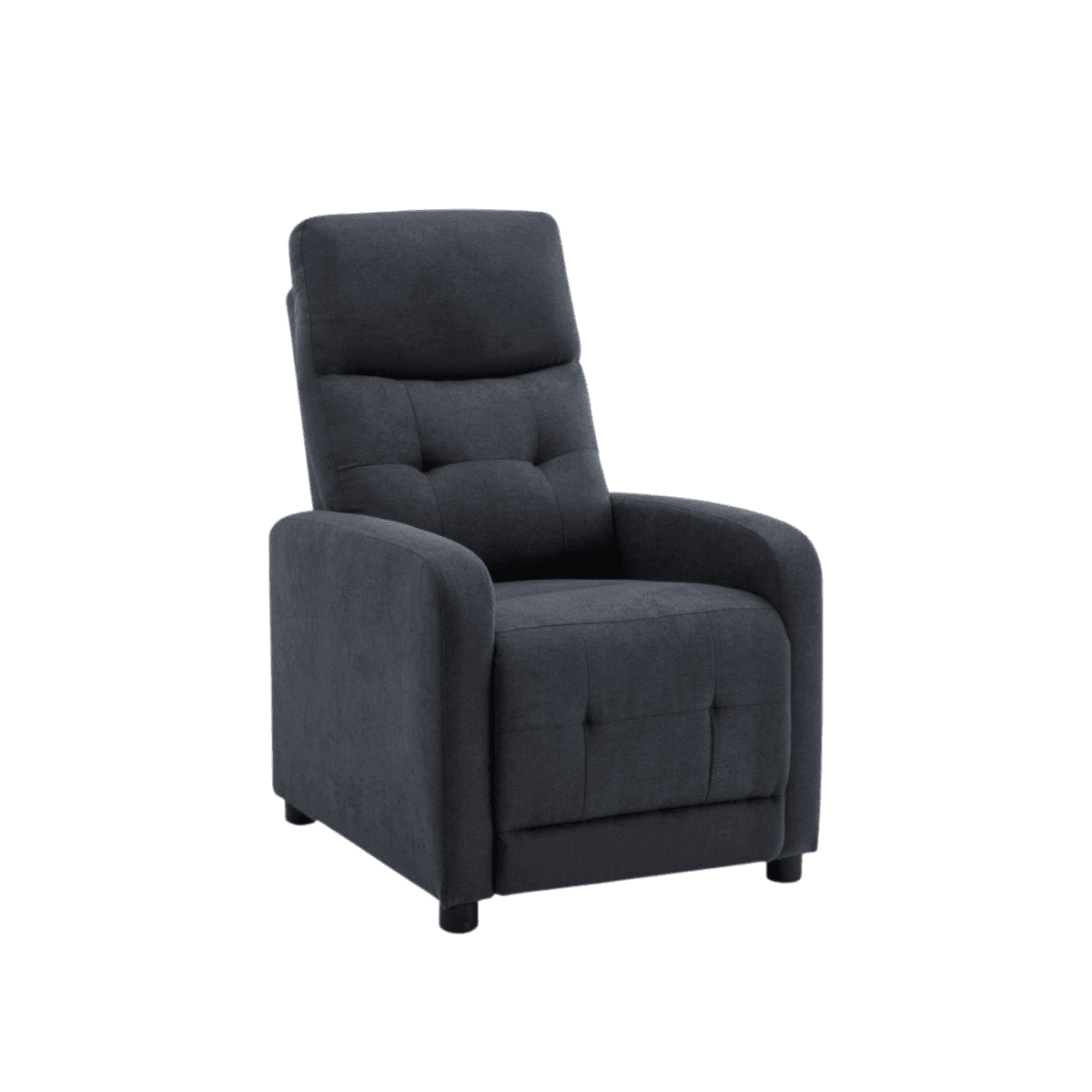 Poltrona reclinabile manuale "Rey" in tessuto liner cm 65,5x85,5 102,5h - MondoViro