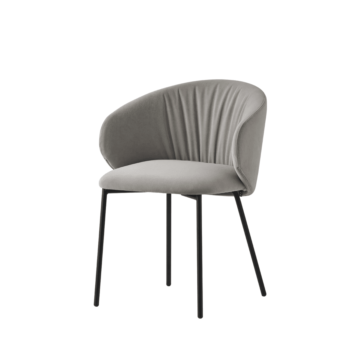 Set di sedie da soggiorno "Tuka Soft" con seduta e schienale imbottiti cm 56x57 77h - MondoViro