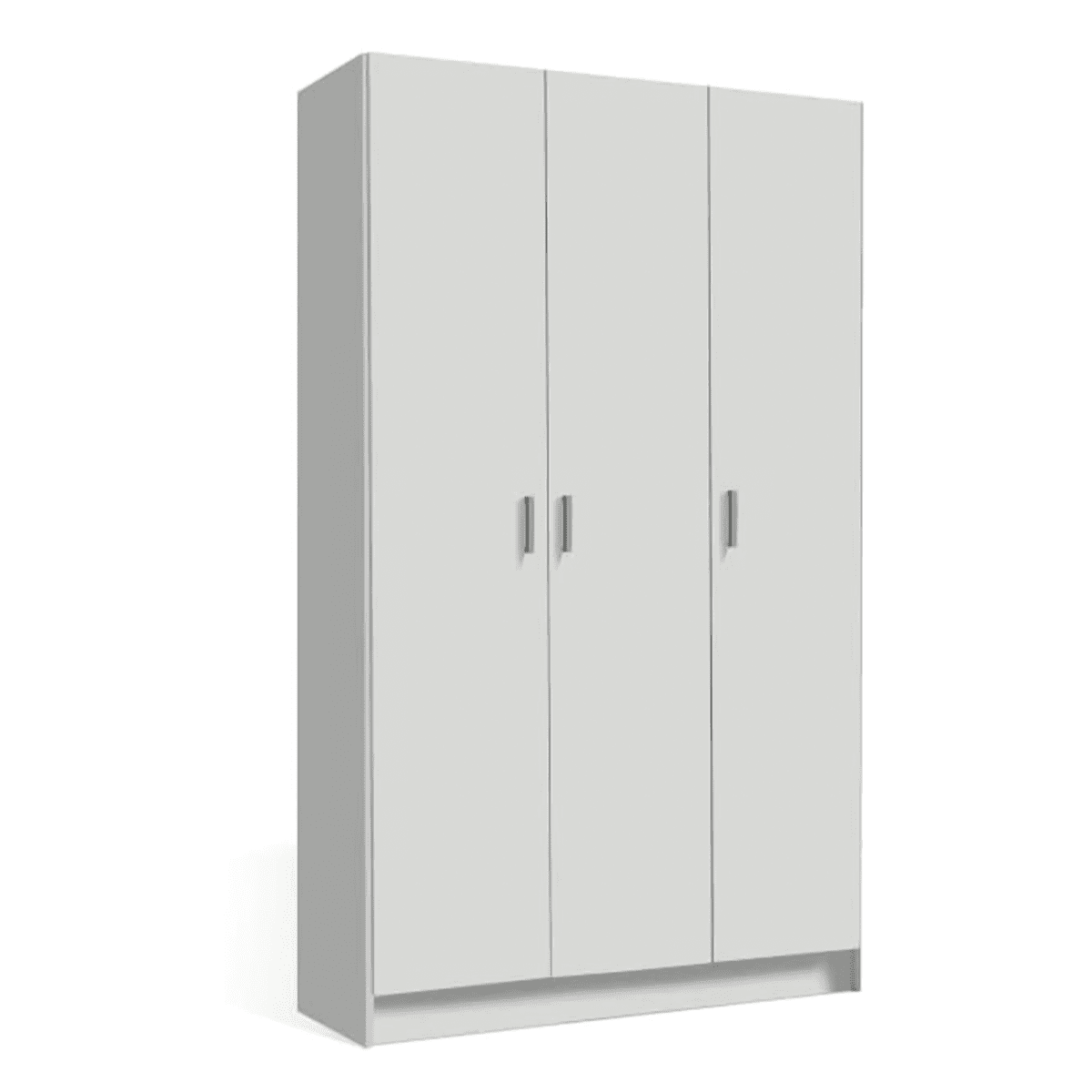 Armadio multiuso bianco in legno con ripiani e vano portascope h 180 cm - MondoViro