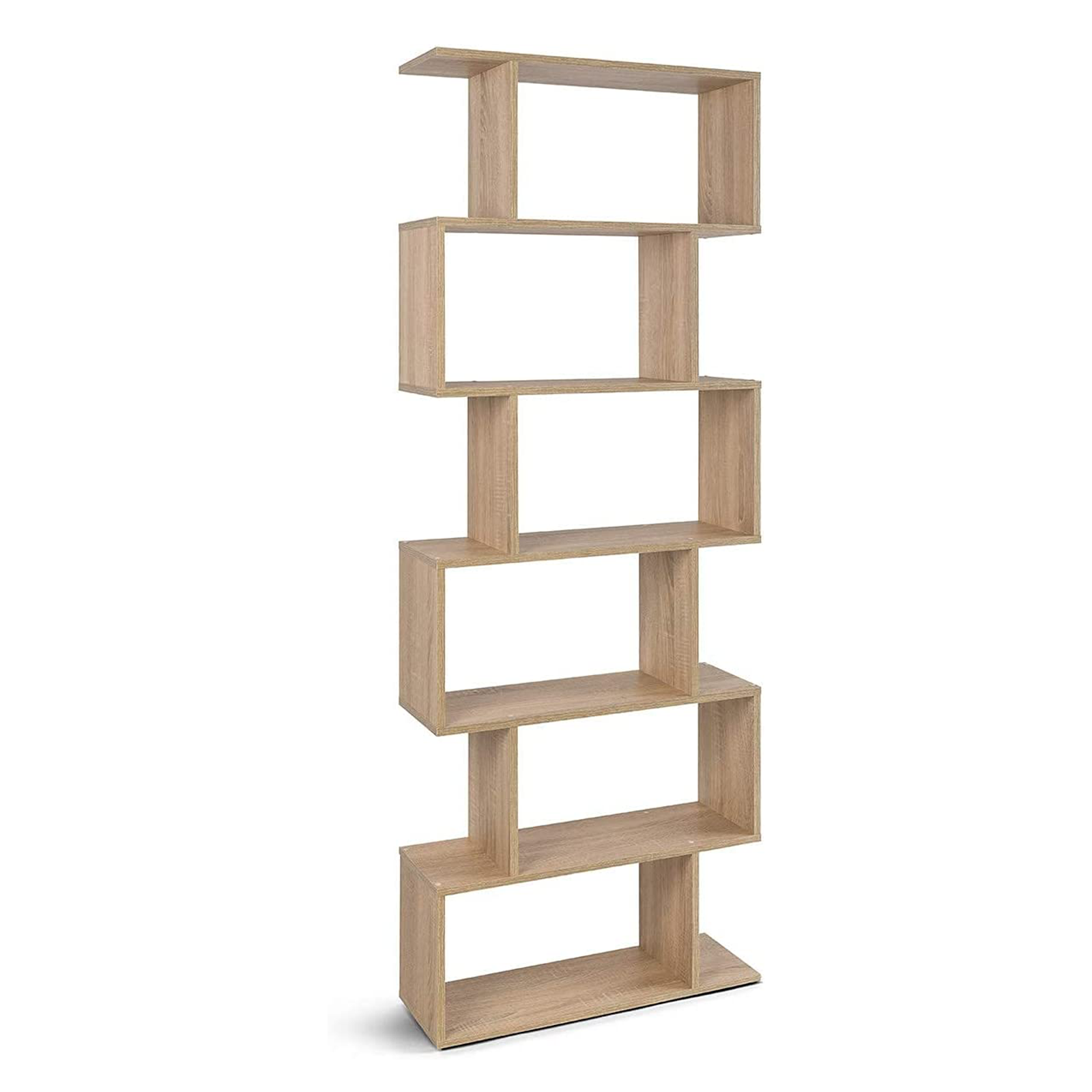 Libreria alta a giorno Athena con 6 ripiani in truciolato cm 80x25 192h