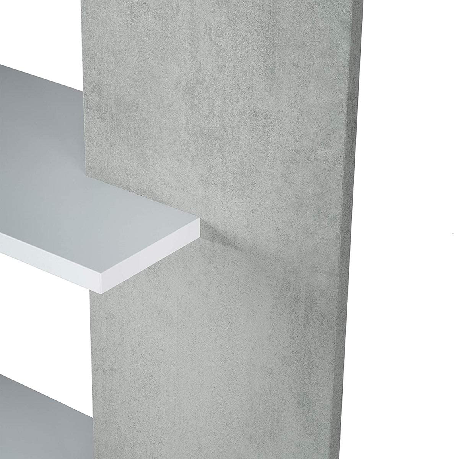 Libreria alta a giorno Alida con 5 ripiani in truciolato cm 90x25 180h