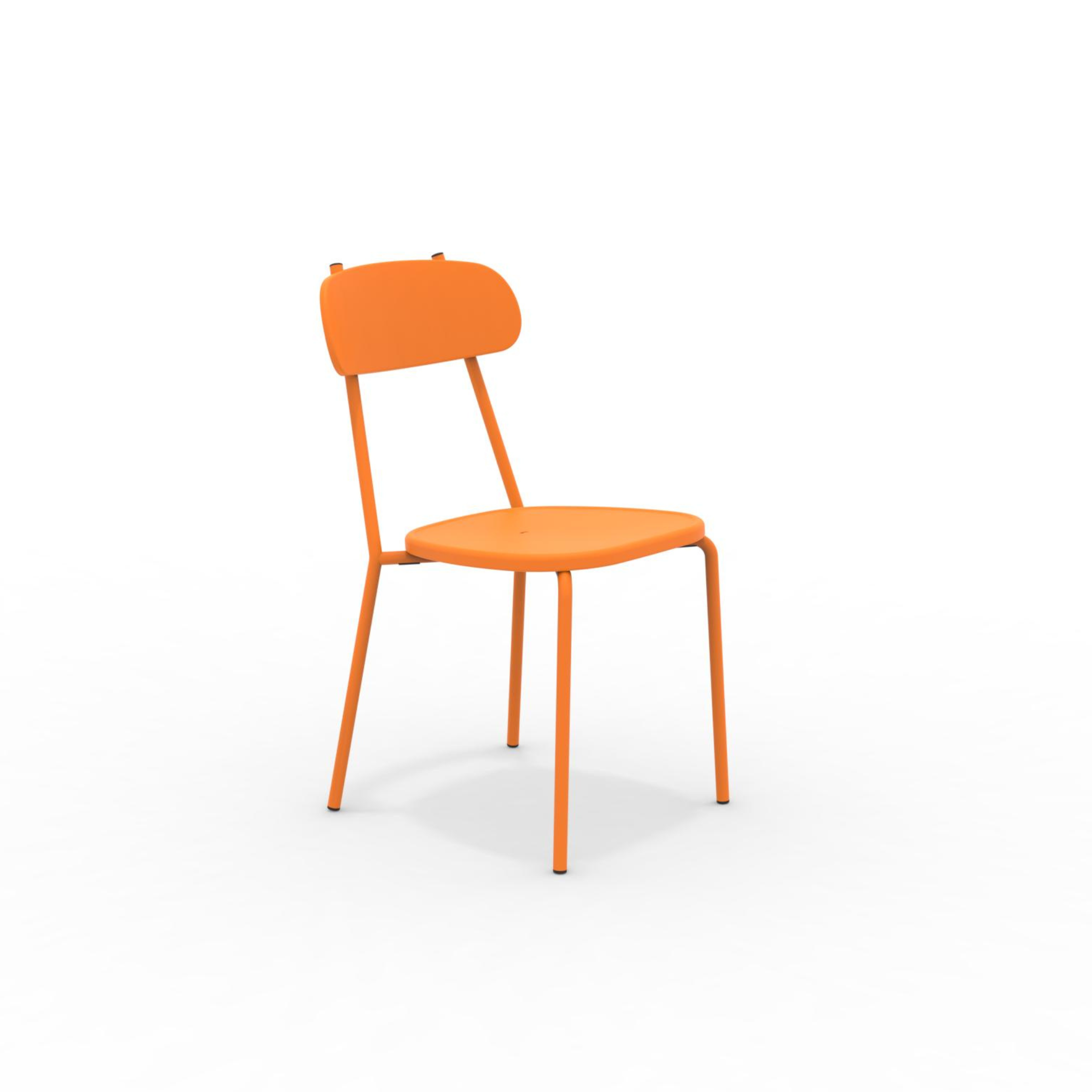 Set di sedie da giardino "Fox" impilabili in metallo verniciato cm 45x53 84h