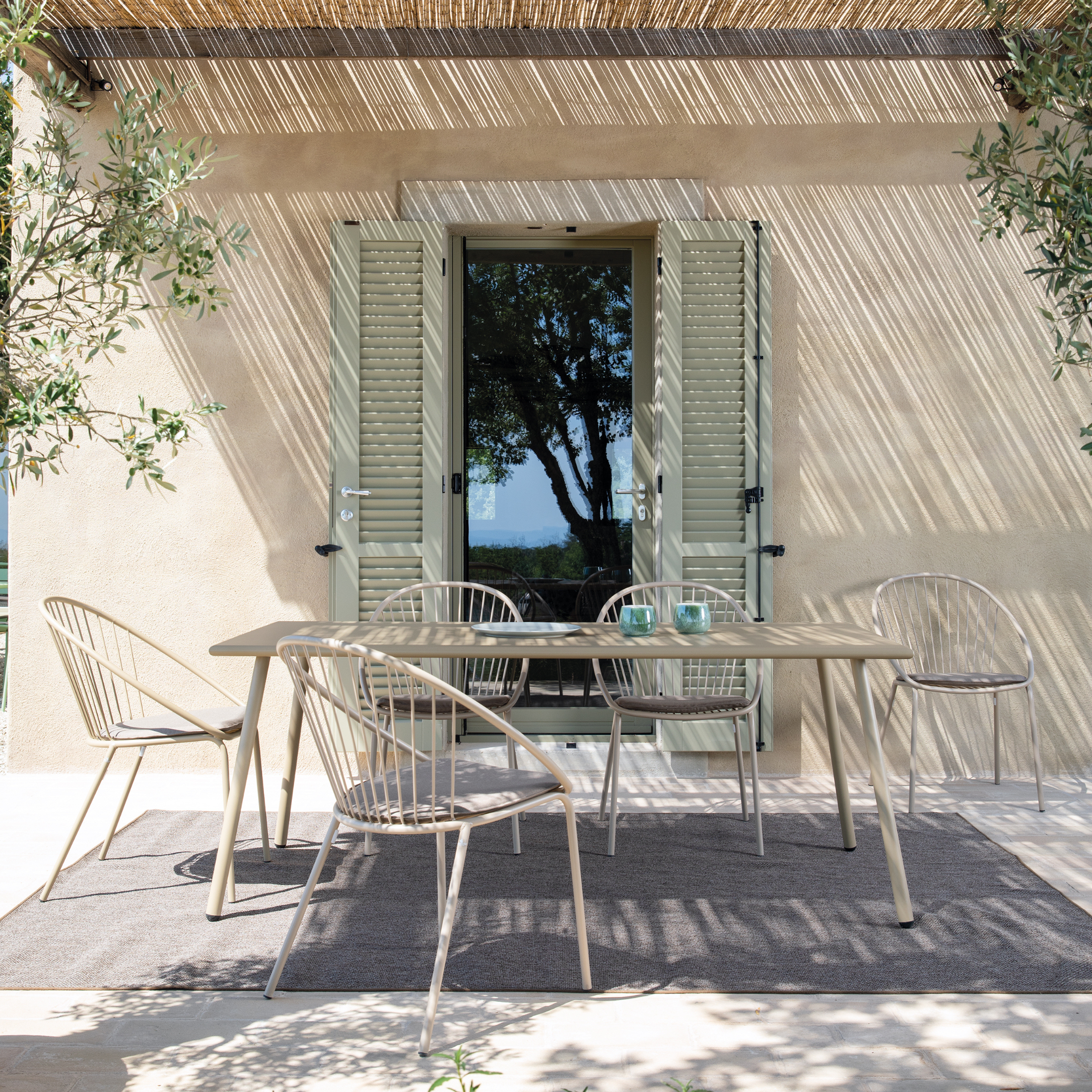 Cuscino da seduta per poltrona "Aria" da giardino in acrilico e teflon