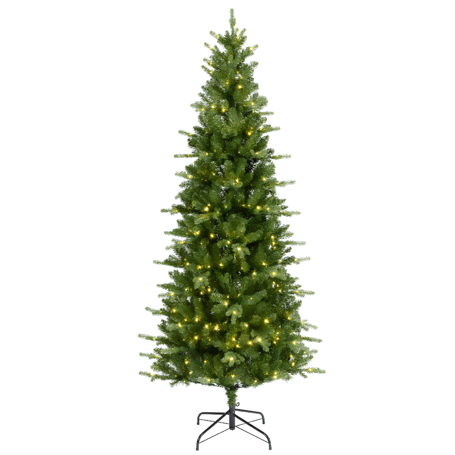 Albero di Natale slim "Arielis Slim" con micro Led in PE Effetto Real Touch + PVC - MondoViro