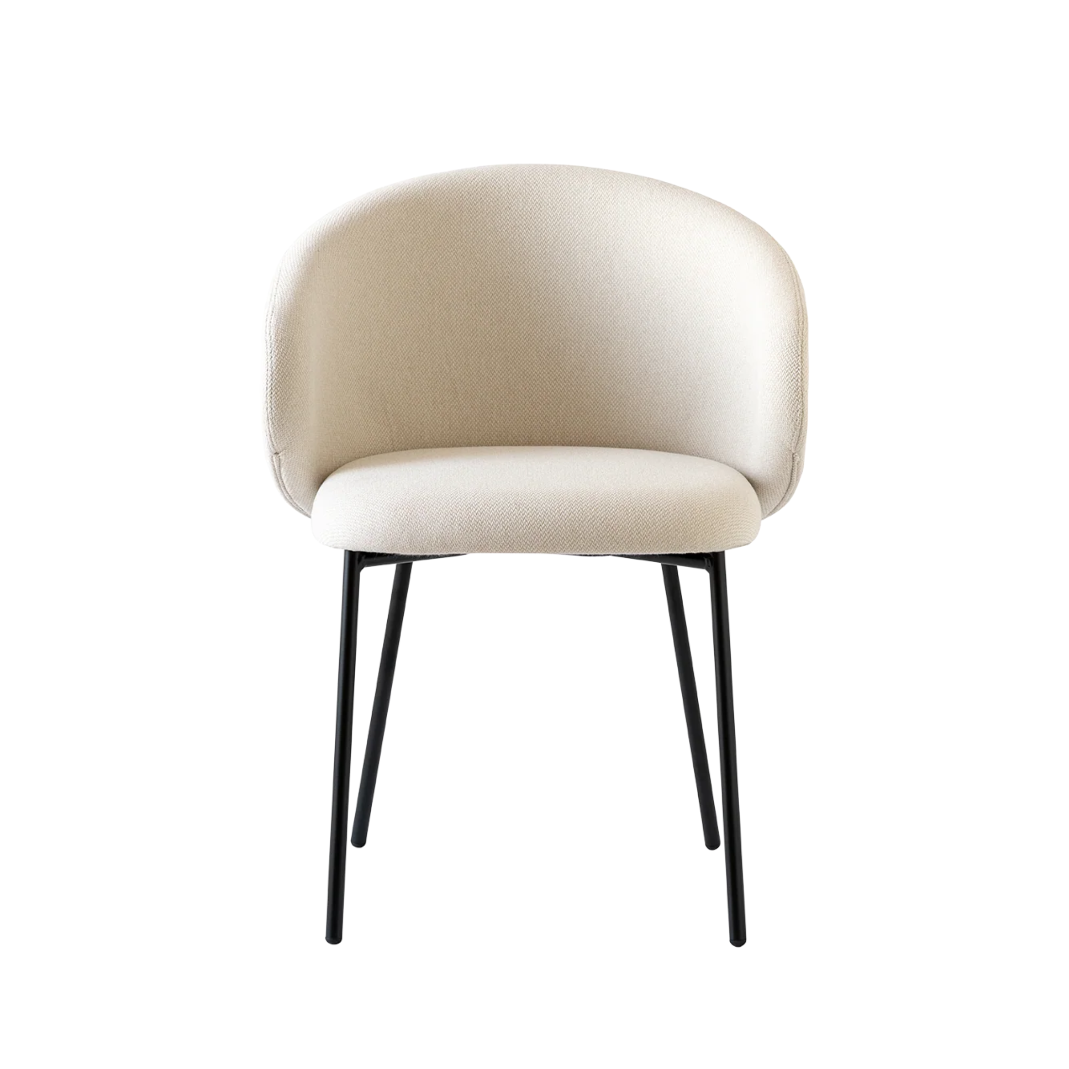 Set di sedie moderne da soggiorno "Tuka" con schienale imbottito cm 55x56 76h