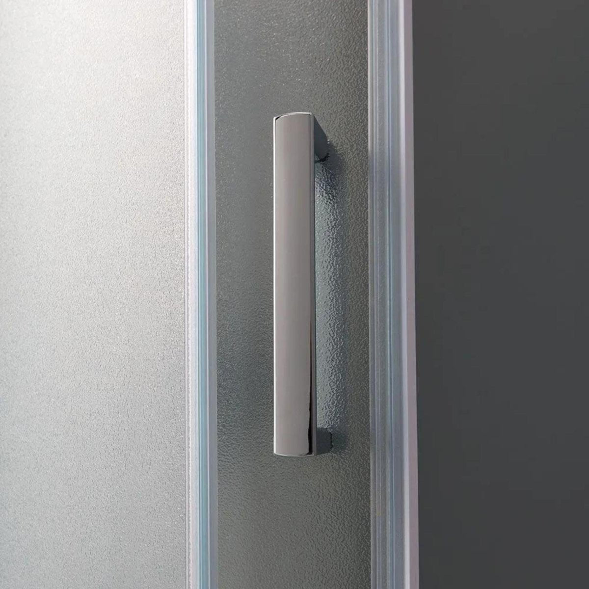 Box doccia semicircolare "Genova" con 2 ante scorrevoli in vetro temperato h 185 cm - MondoViro