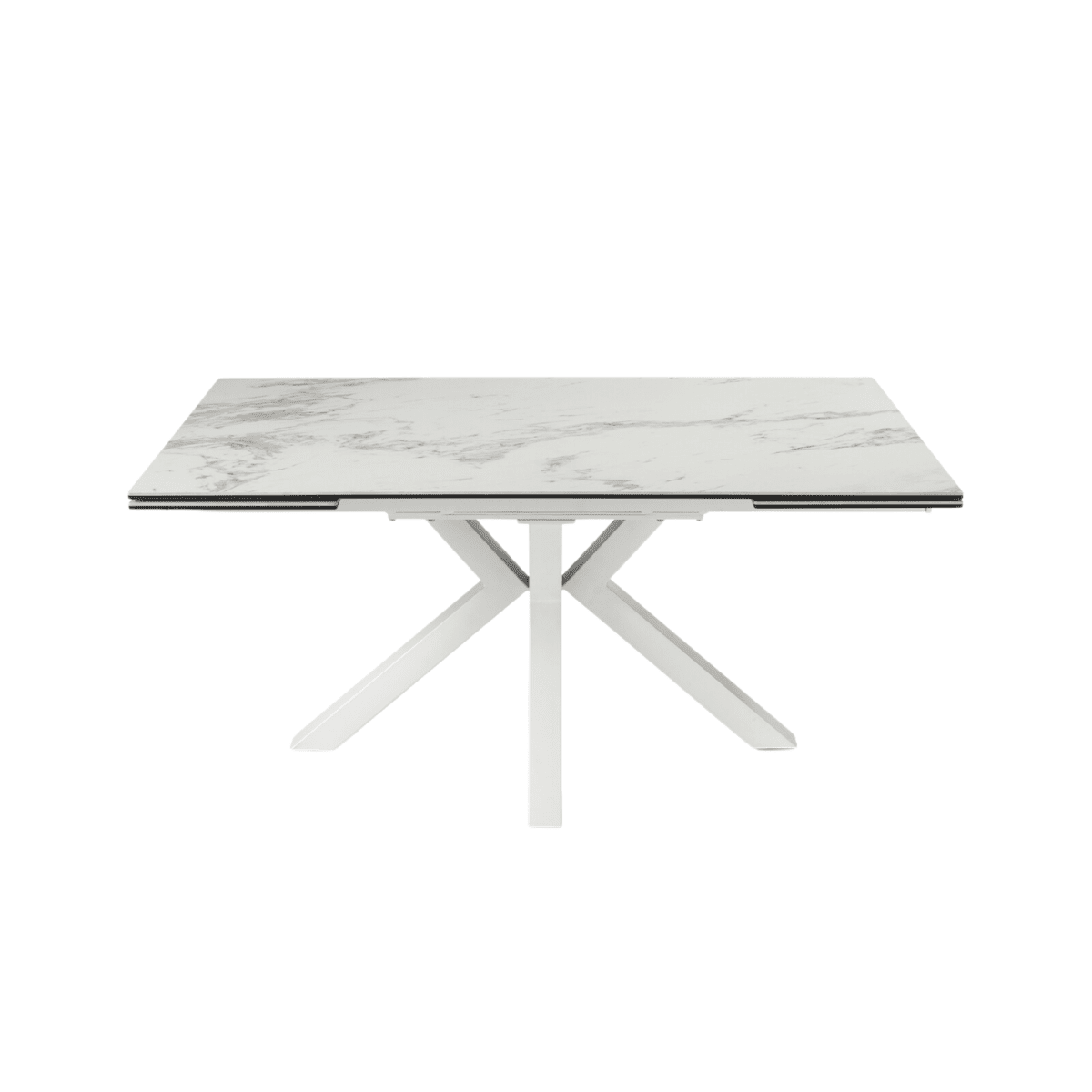 Tavolo moderno allungabile "Artik" con base in metallo fino a 10 posti - MondoViro