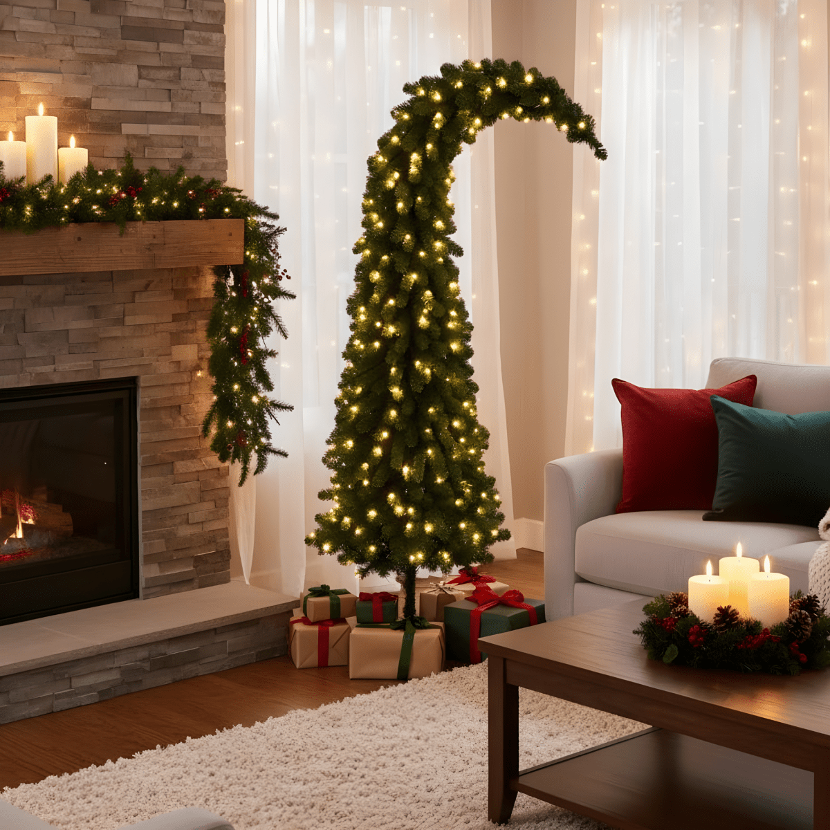 Albero di Natale "Grix" con Led integrati, in PVC di altissima qualità cm 210h - MondoViro