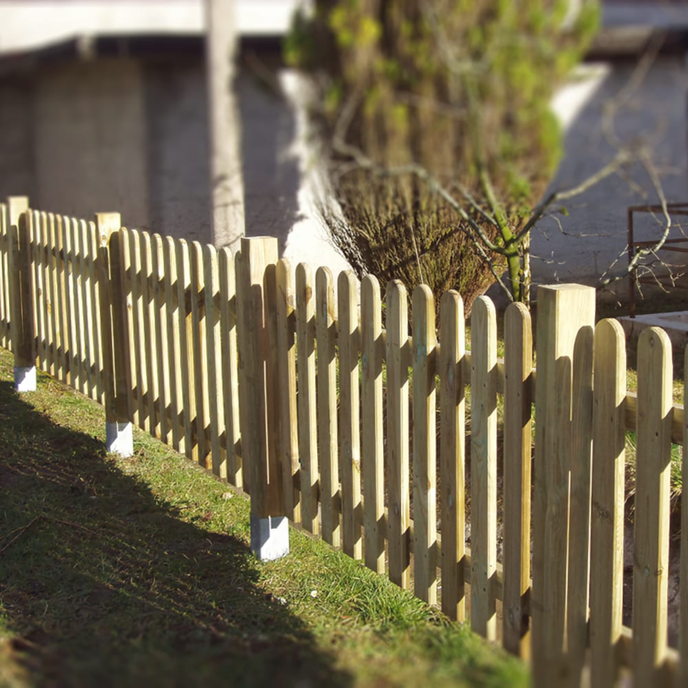 Recinzione in legno di pino impregnato alto "Polly" cm 180x100h