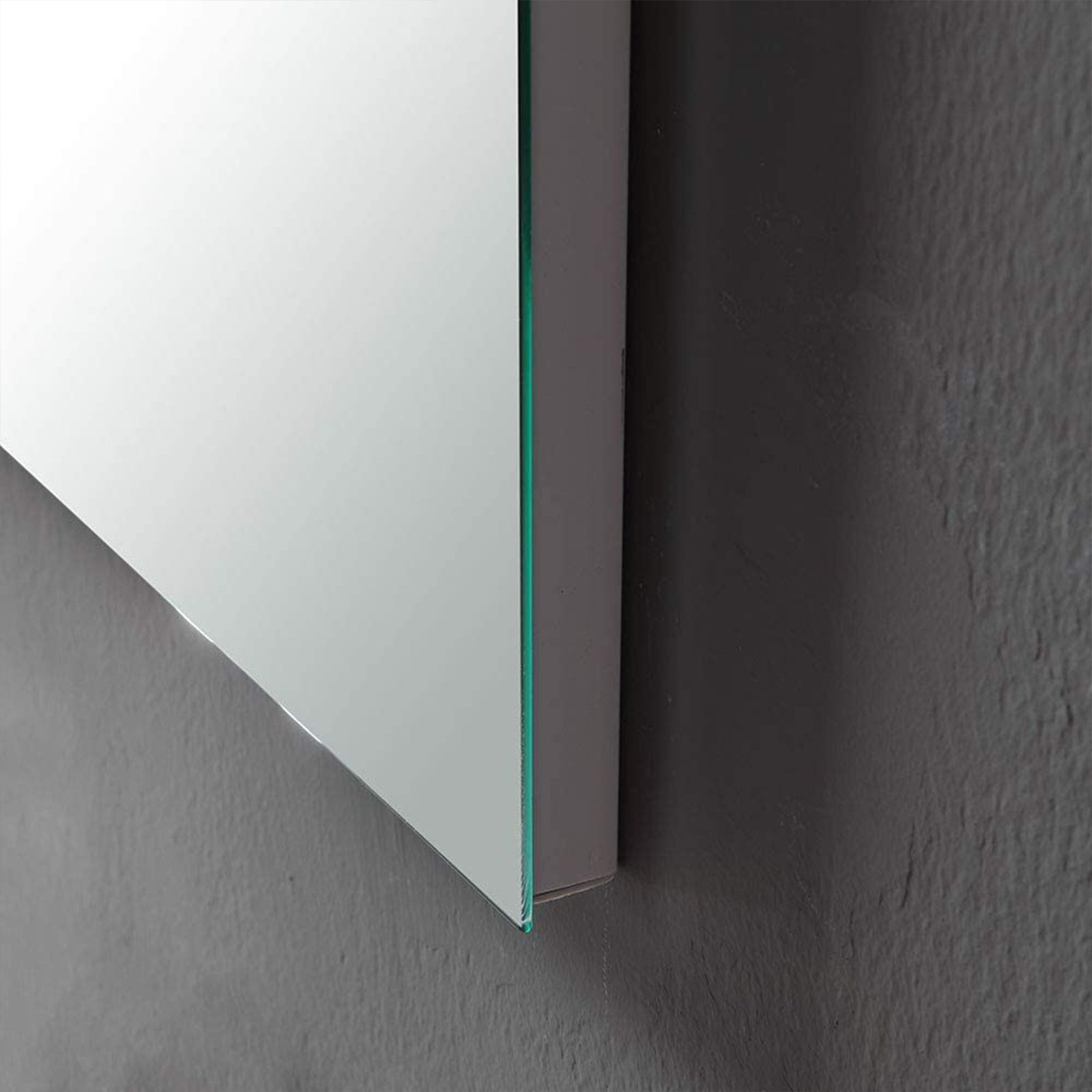 Mobile sotto lavabo "Lisbona" da bagno in truciolare con specchio led cm 80x46 75h