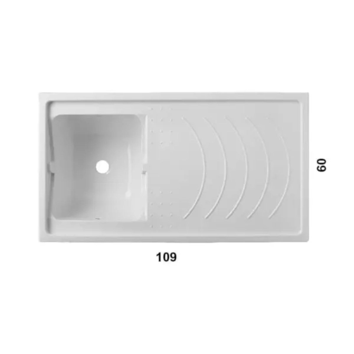 Mobile coprilavatrice "Brio1" in legno per interno vasca in resina cm 109x60 90h - MondoViro