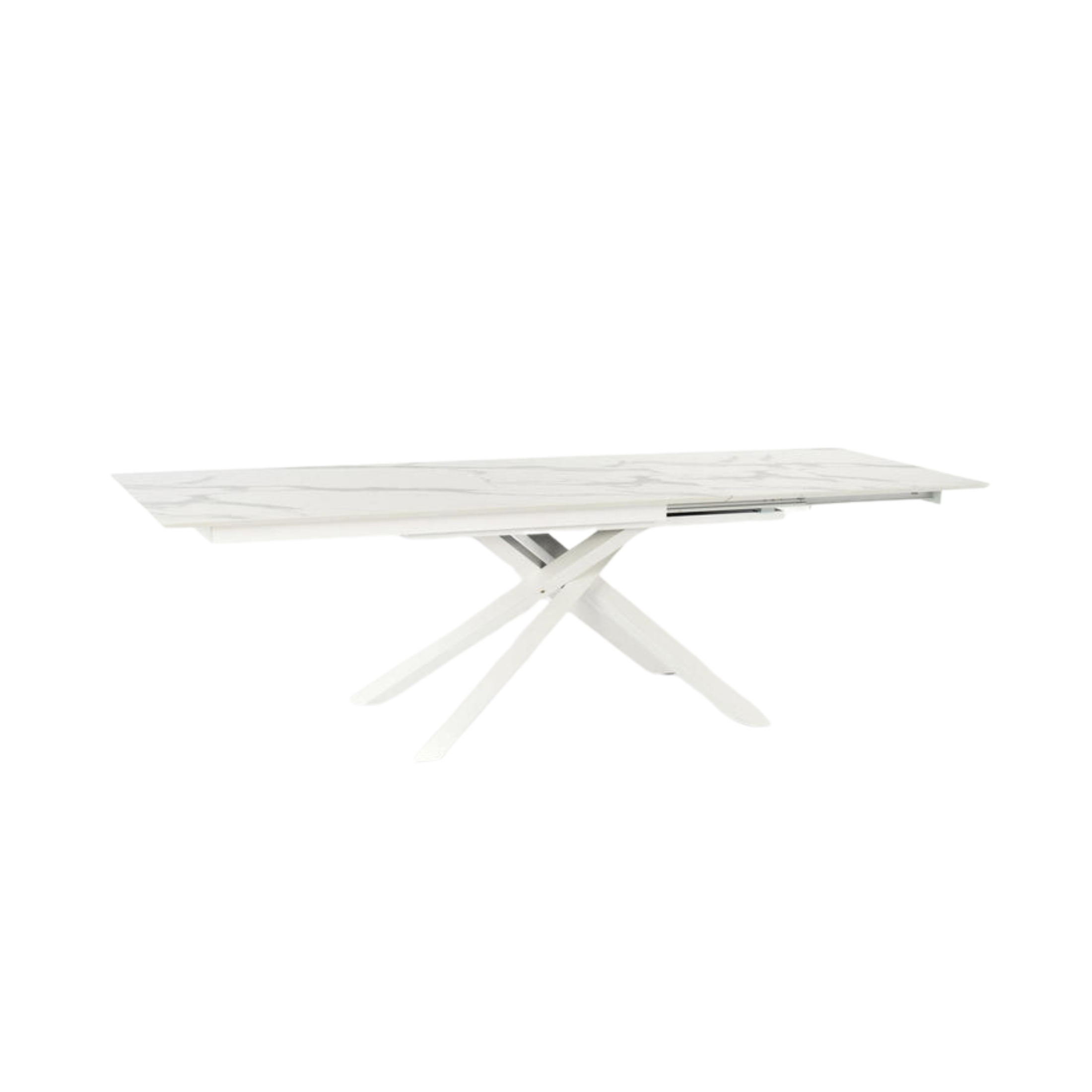 Tavolo allungabile "Jade" piano in HPL gambe in alluminio cm 170/270x90 76h