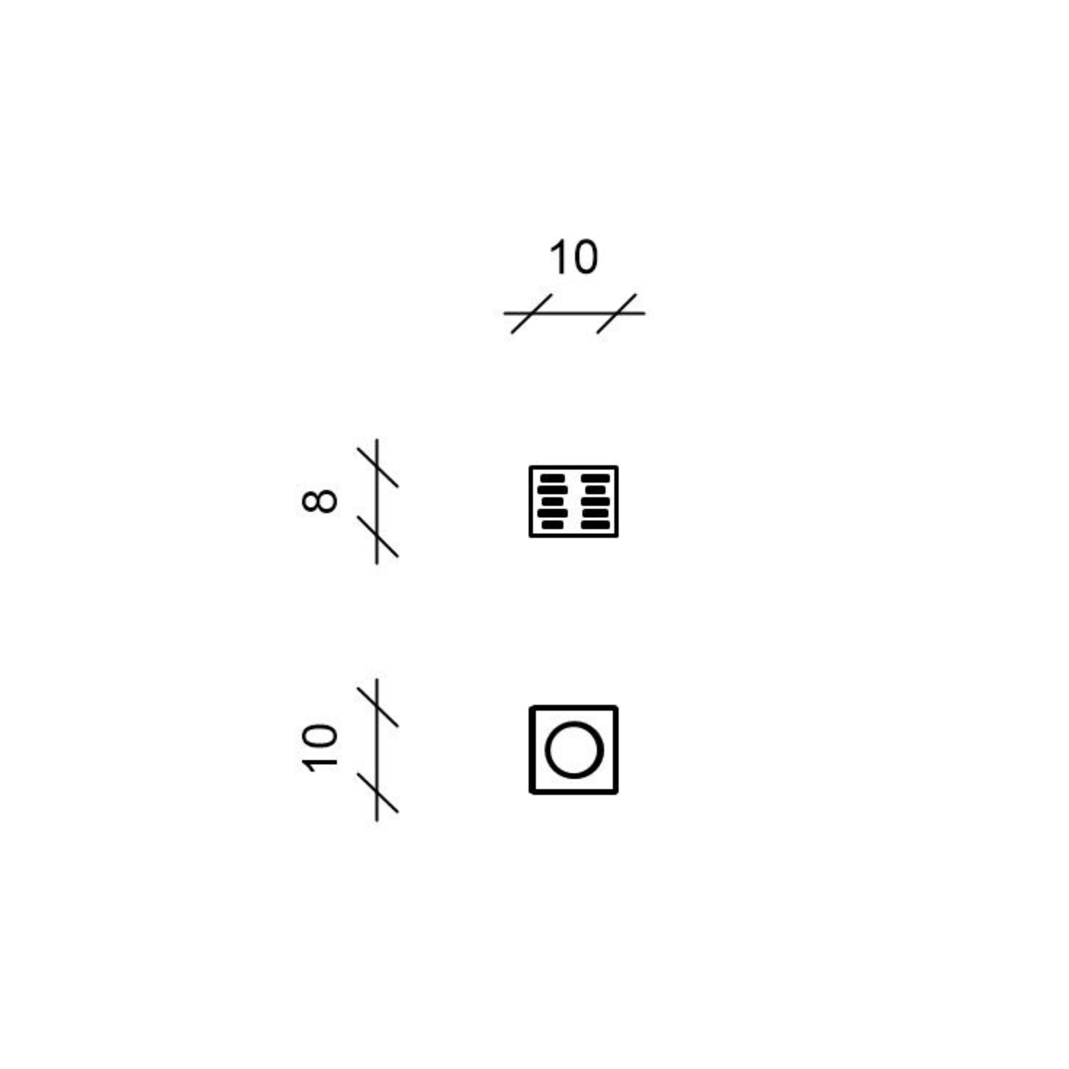 Set di 3 caminetti bioetanolo "Antea" da tavolo in acciaio satinato cm 10x10 8h
