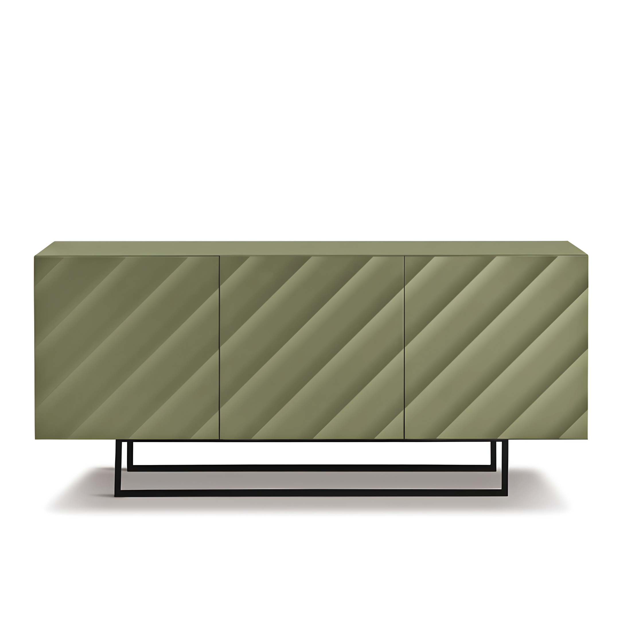 Madia 3 ante moderna già assemblata "Antares" in legno cm 180x50 h80