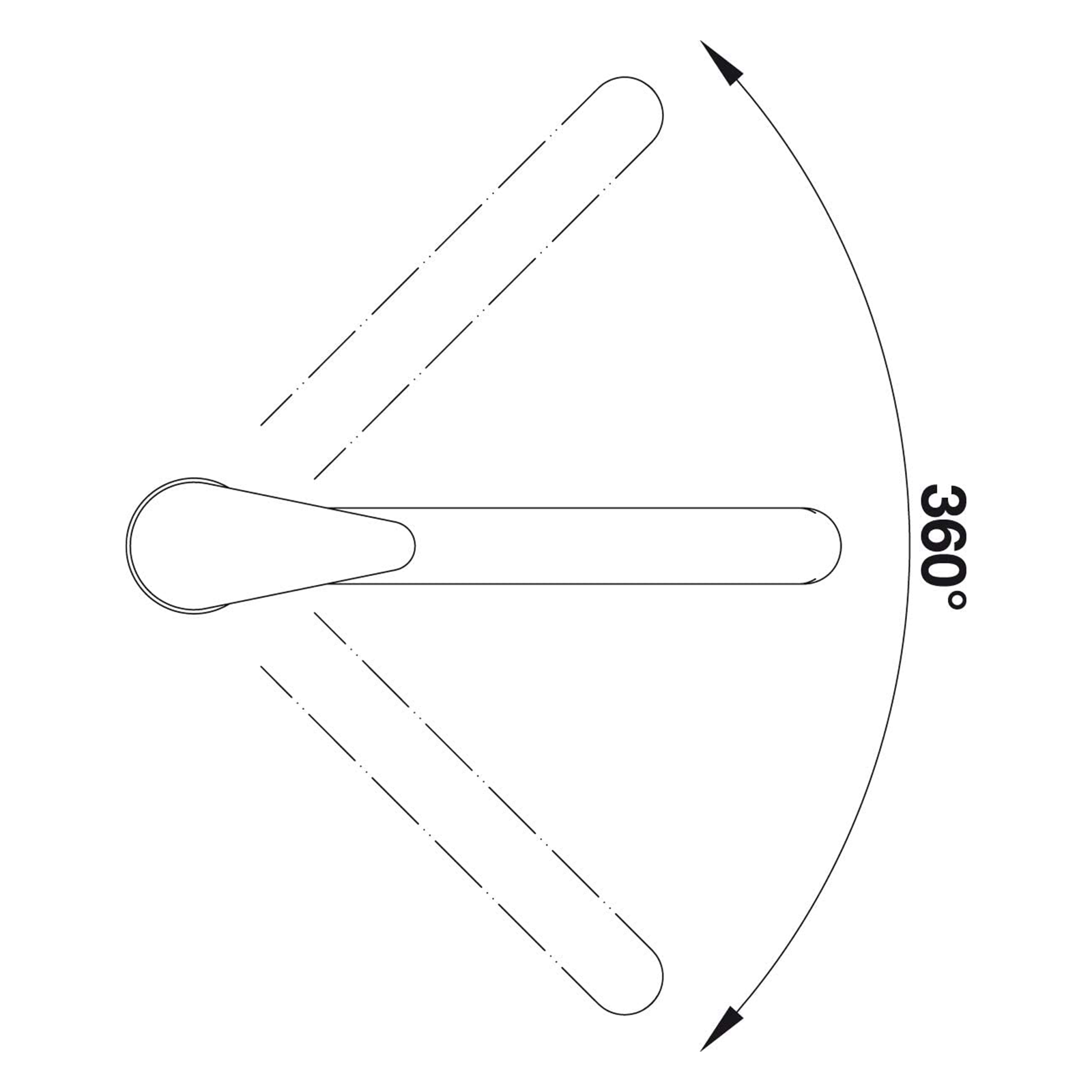 Miscelatore per lavello "Euro" in ottone cromato con cartuccia ø 40 mm