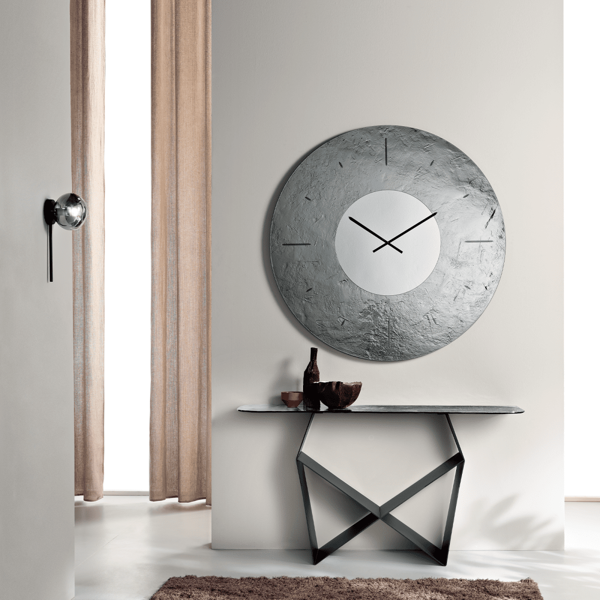 Consolle "Forma" con base in metallo verniciato cm 140x40 76h - MondoViro