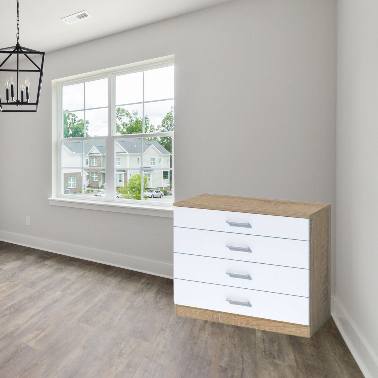 Cassettiera per camera da letto "Cassettone" in legno a 4 cassetti cm 70x40 72h