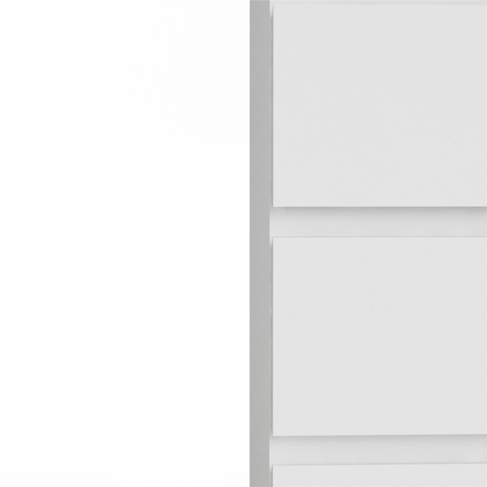 Cassettiera moderna per camera da letto "Nova" in legno bianco e rovere