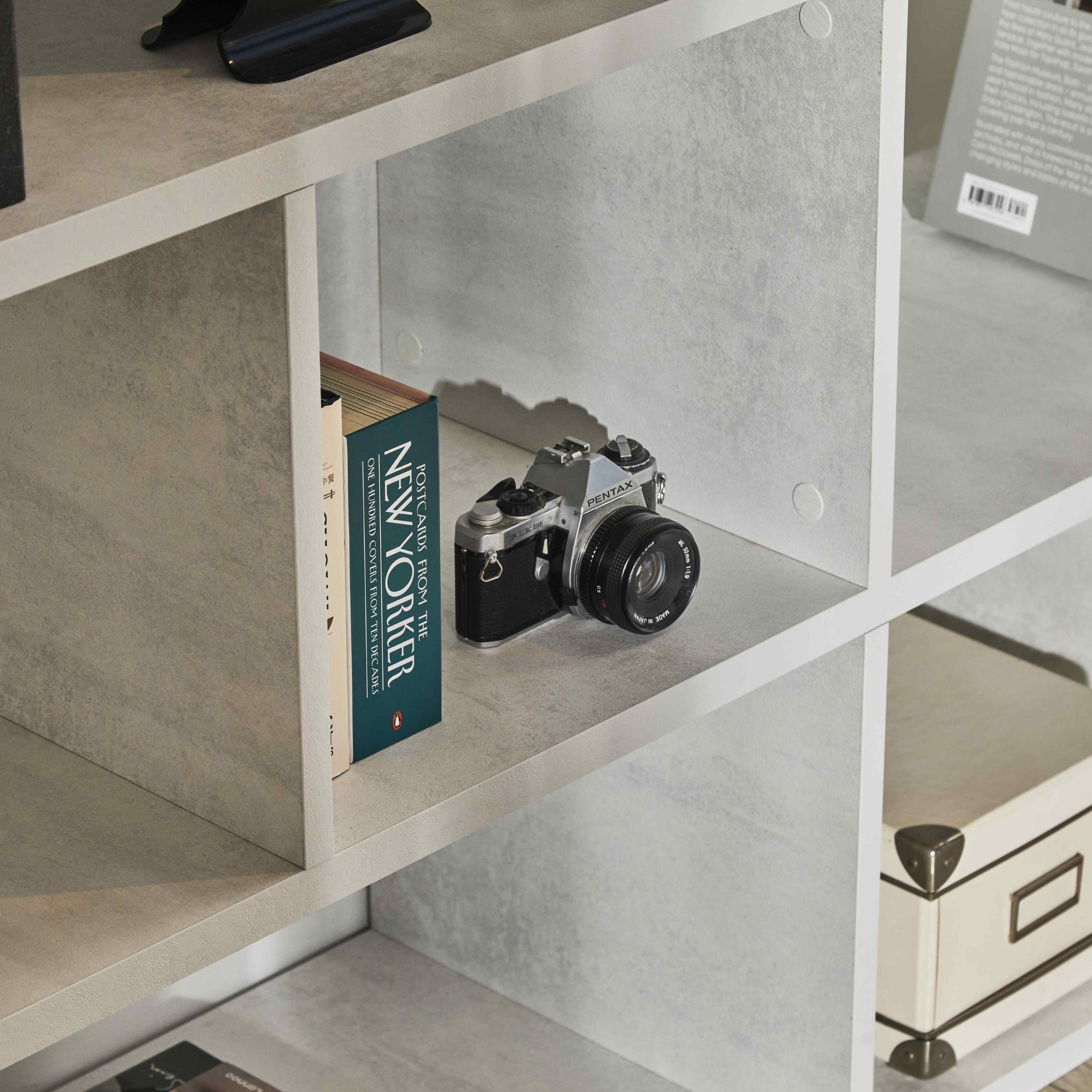 Libreria moderna divisoria modulare 5 piani "Talento" cm 150x37 178h