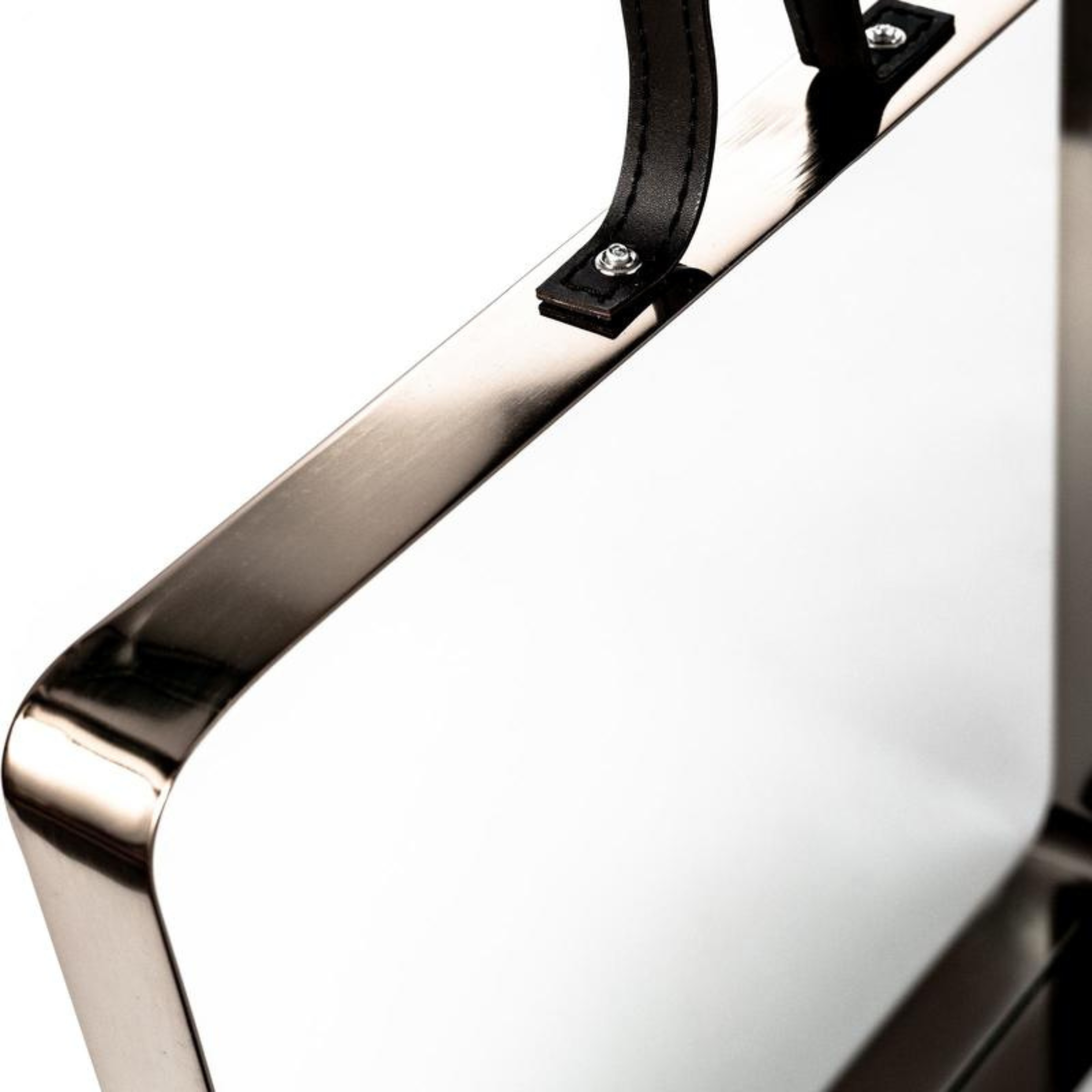 Specchio da parete quadrato "Dorothy" cornice in metallo champagne cm 45x4 55h